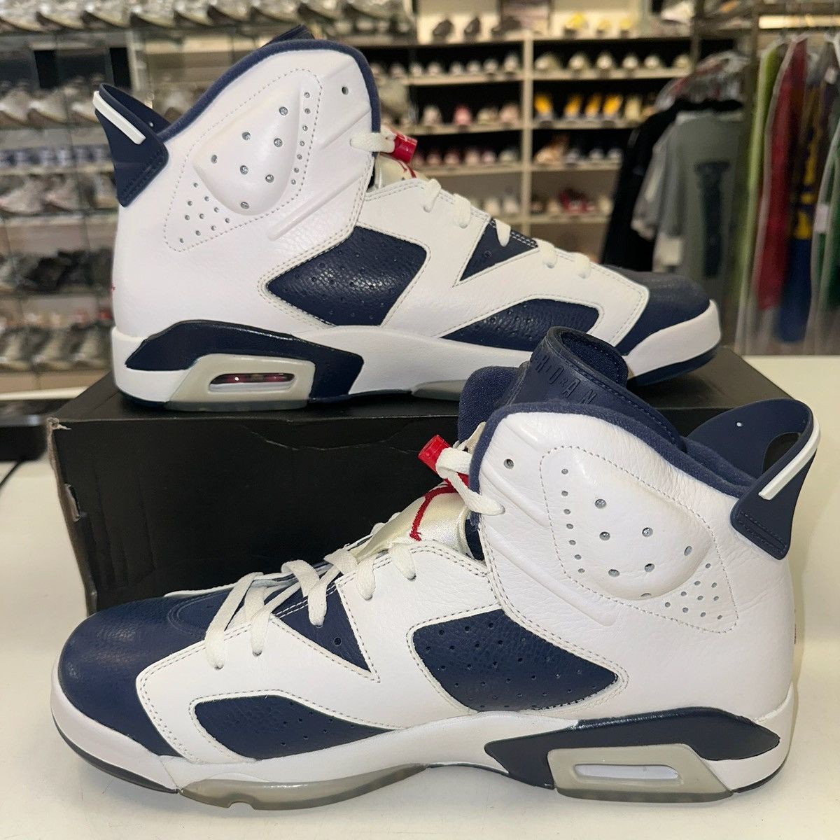 Jordan Brand × Nike Size 13 - Jordan 6 Retro Olympic 2012 VI 384664-130 Size US 13 / EU 46 - 2 Thumbnail