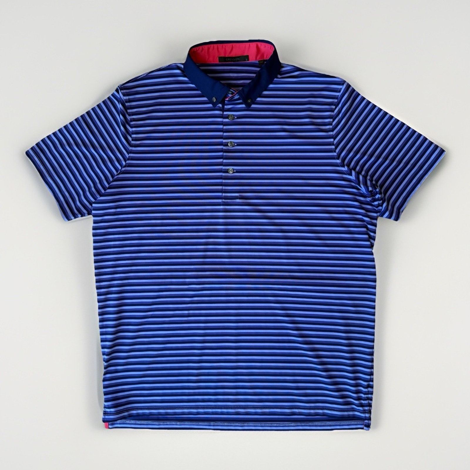 Other Greyson Golf Polo L Multicolor Striped Short Sleeve Summer Size US L / EU 52-54 / 3 - 1 Thumbnail