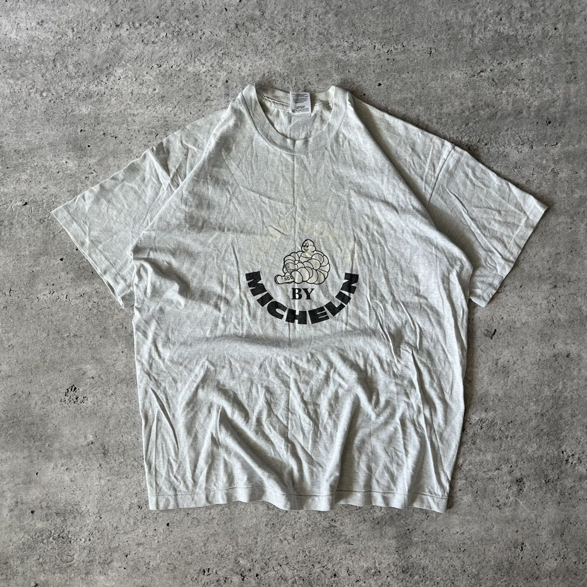 Vintage Vintage Michelin promo tee XL single stitch 90s Size US XL / EU 56 / 4 - 1 Thumbnail