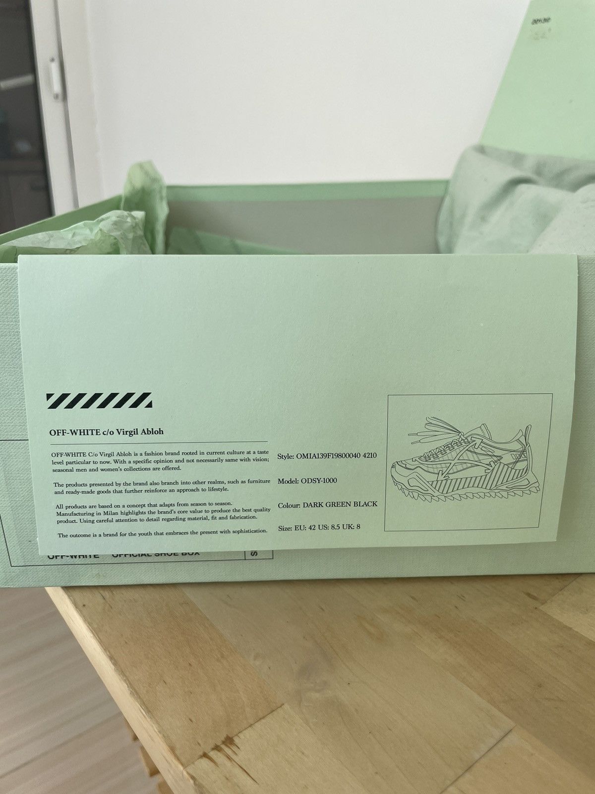 Off-White Off-White ODSY 1000 FW19 Size US 9 / EU 42 - 15 Thumbnail
