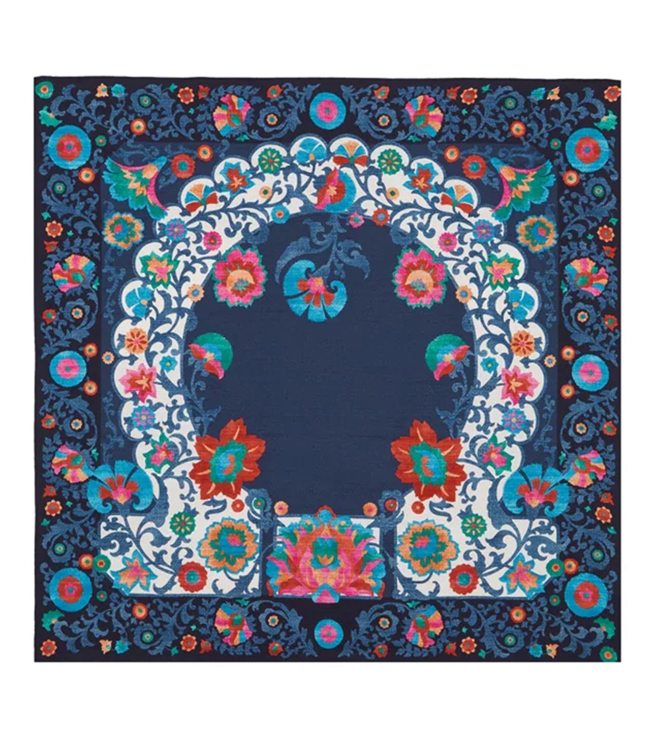 Salvatore Ferragamo o1s1rm1024 Size: 90x90 Cm / Scarf in Multicolor Size ONE SIZE - 1 Thumbnail