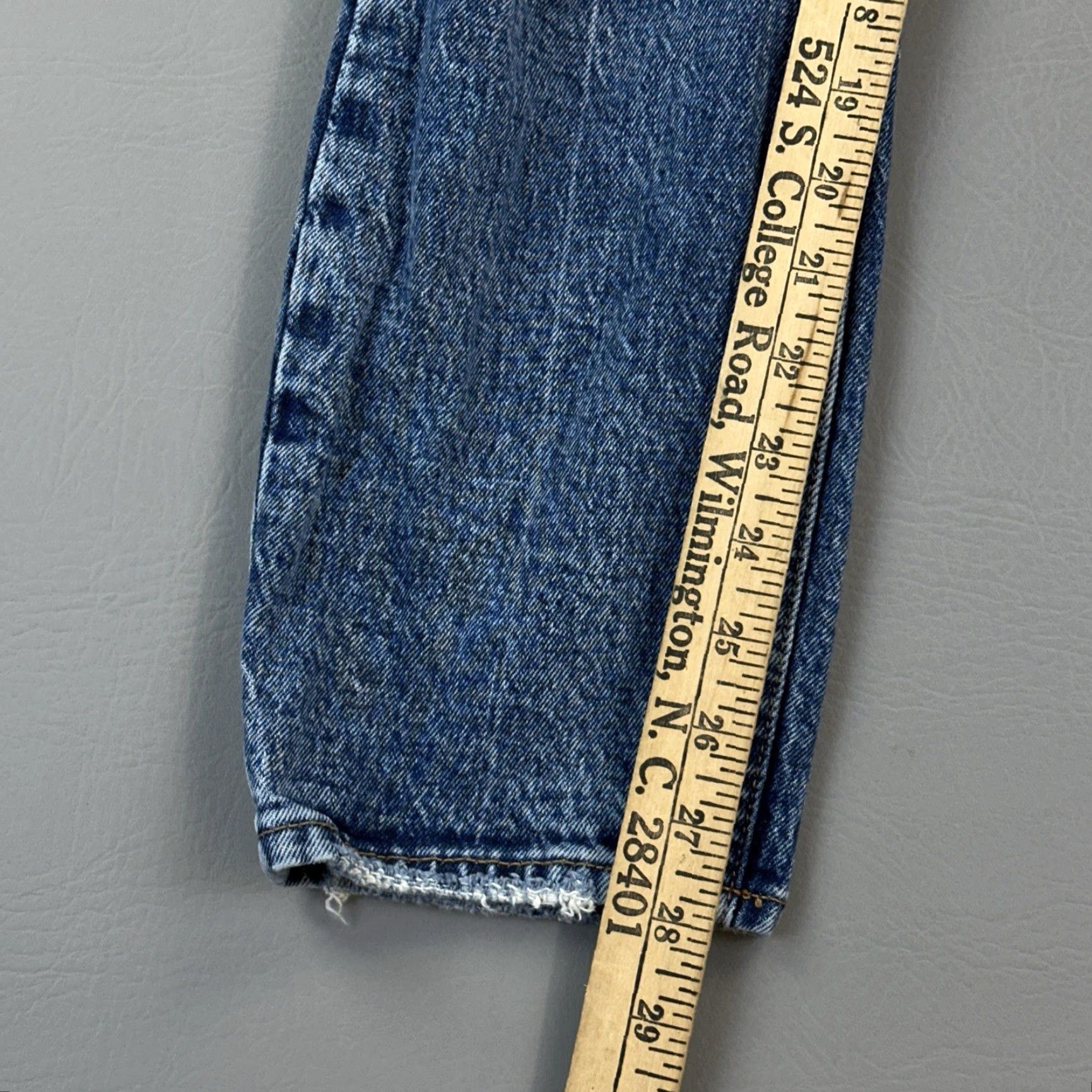 Abercrombie & Fitch Abercrombie & Fitch Jeans Women's 29/8R Blue The Skinny High Rise Distressed Size 29" - 3 Thumbnail