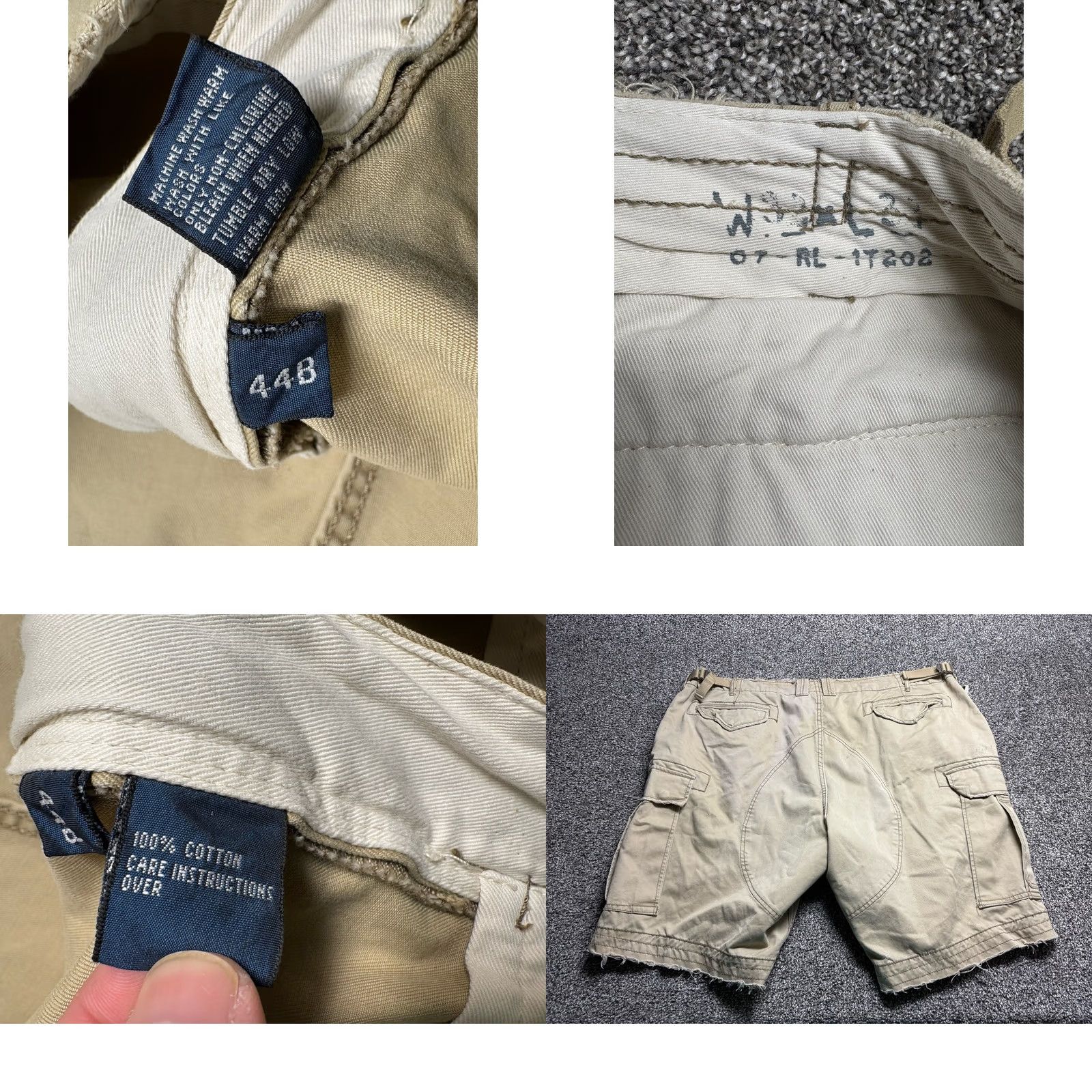 Polo Ralph Lauren VTG Polo Ralph Lauren Paratrooper Shorts Mens 44B Brown Cargo Distressed 90s Military Utility Pocket Mens Wilderness Shorts Size US XXL / EU 58 / 5 - 9 Thumbnail