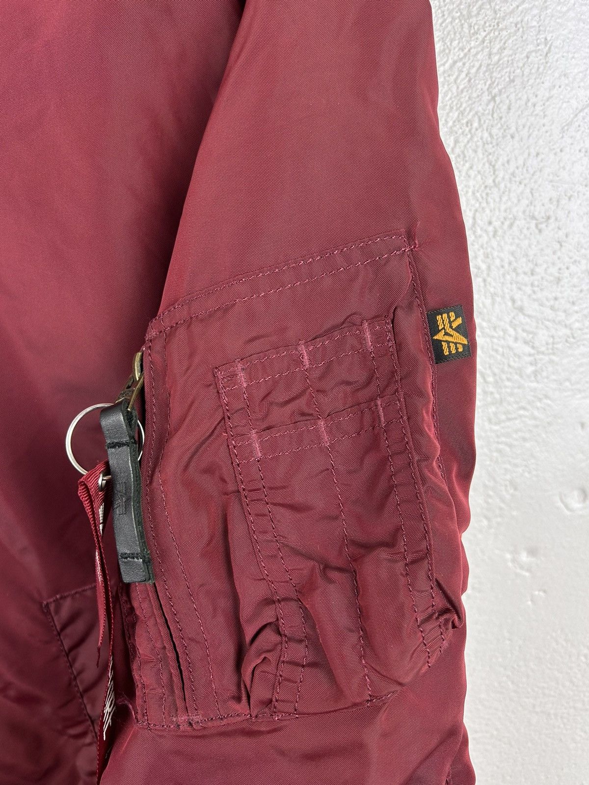 Alpha Industries Alpha Indistries Lightweight MA1 Bomber Jacket In Bordo Size US M / EU 48-50 / 2 - 2 Thumbnail