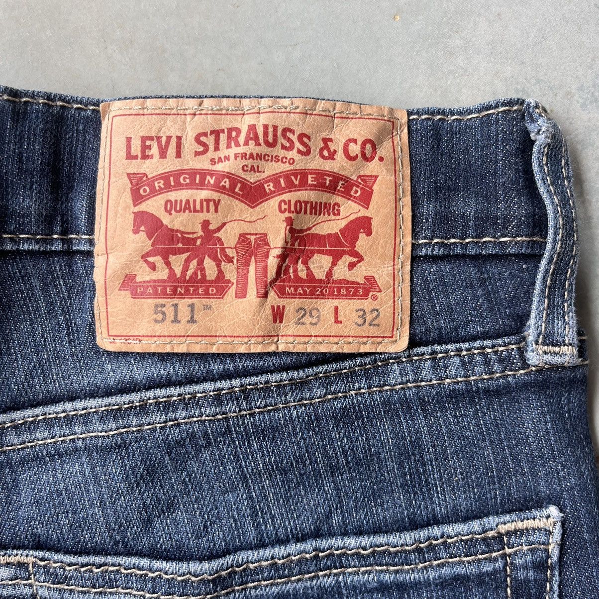 Levi's Levis 511 Distressed Slim Fit Jeans Size US 30 / EU 46 - 7 Thumbnail