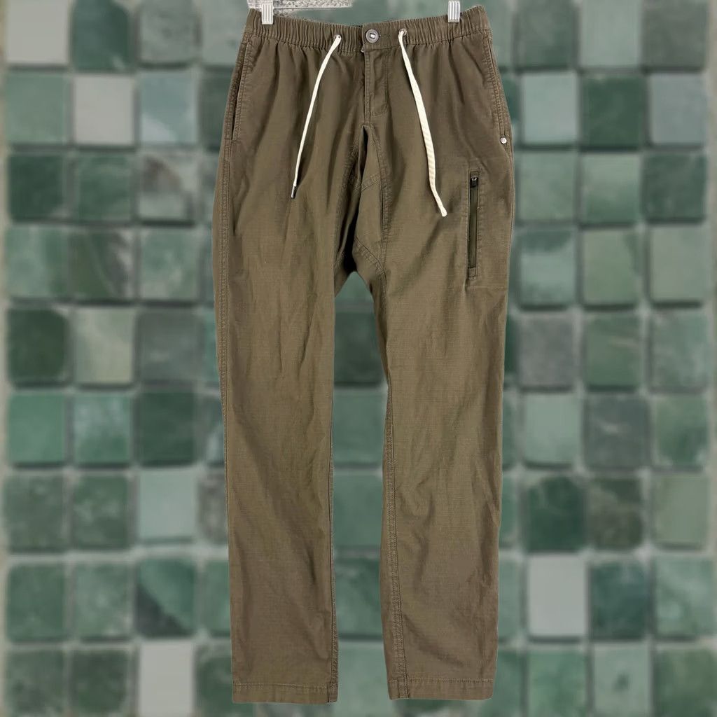 Vuori Vuori Ripstop Climber Pants Mens S Olive Green Slim Straight Jogger Pants Slim Straight Outdoor City Casual Travel Mens Size US 28 / EU 44 - 1 Thumbnail