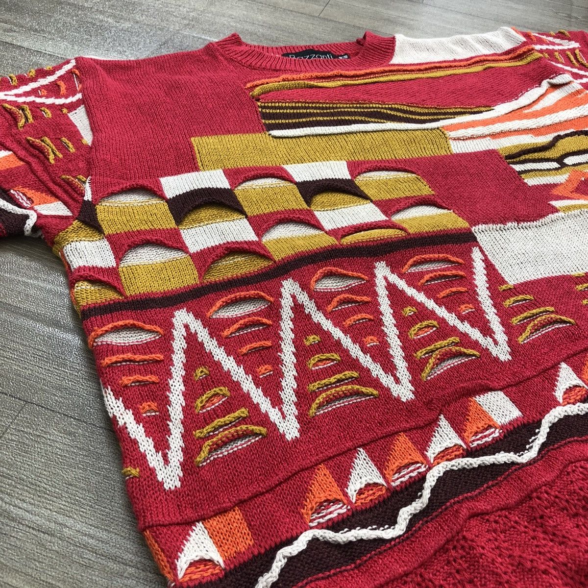 Coogi 1990s Vintage Bazzanti Coogi 3D Cable Luxury Knitwear Top Size US M / EU 48-50 / 2 - 4 Thumbnail