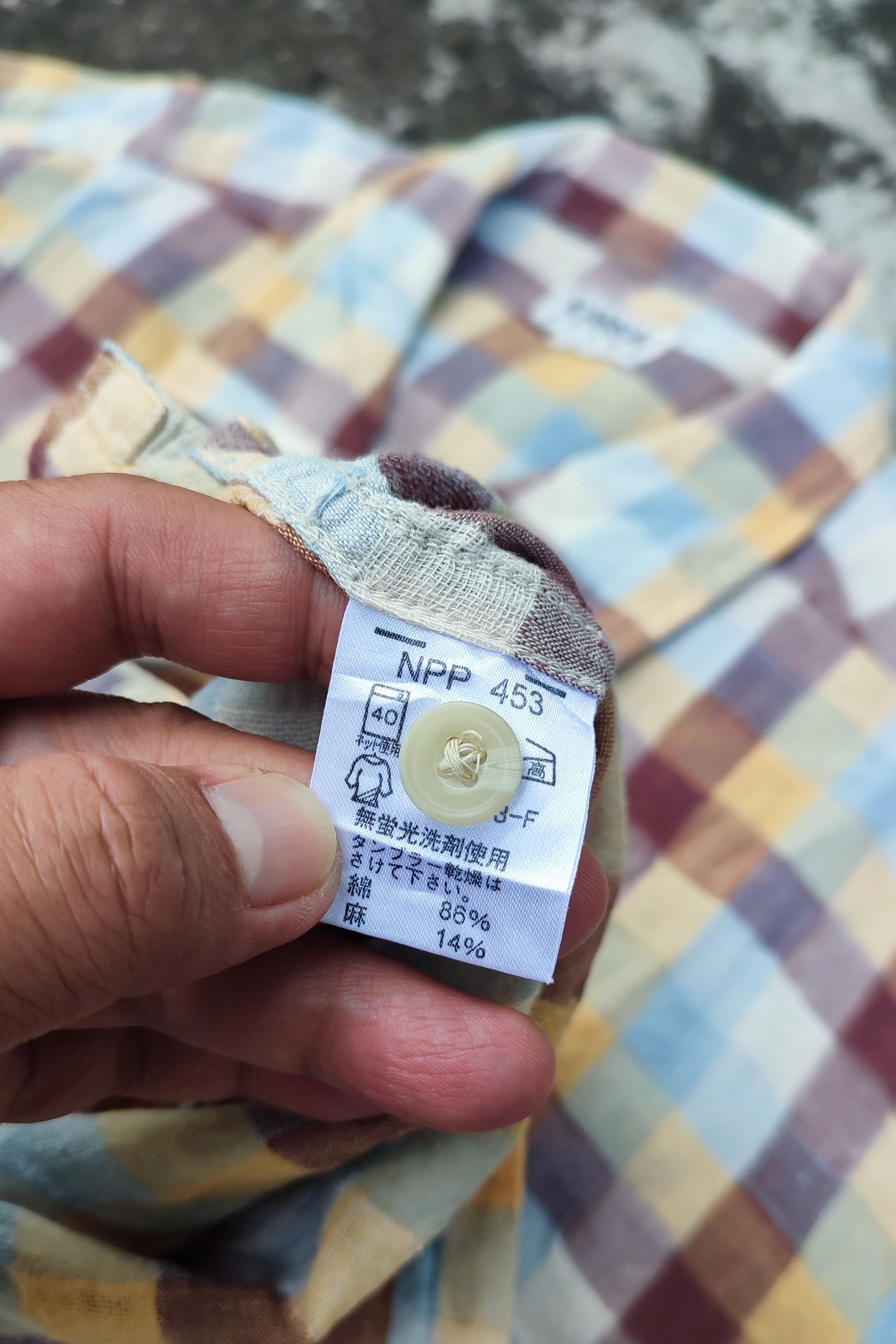 Japanese Brand × Kansai Yamamoto × Vintage Kansai Yamamoto Jeans Plain Shirt Size US L / EU 52-54 / 3 - 9 Thumbnail