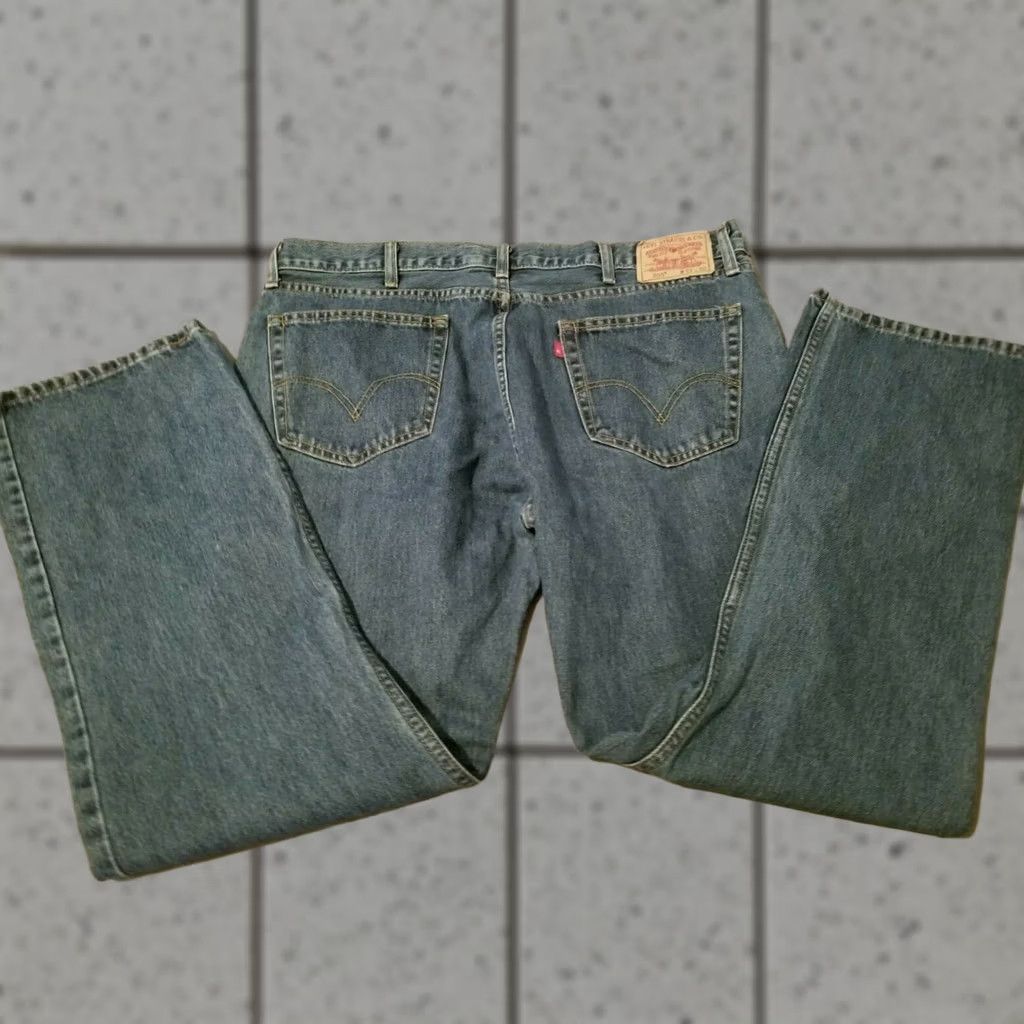 Levi's Levi's 505 Jeans Mens 42x32 Regular Straight Denim Blue Pants Jeans Size US 42 / EU 58 - 1 Thumbnail