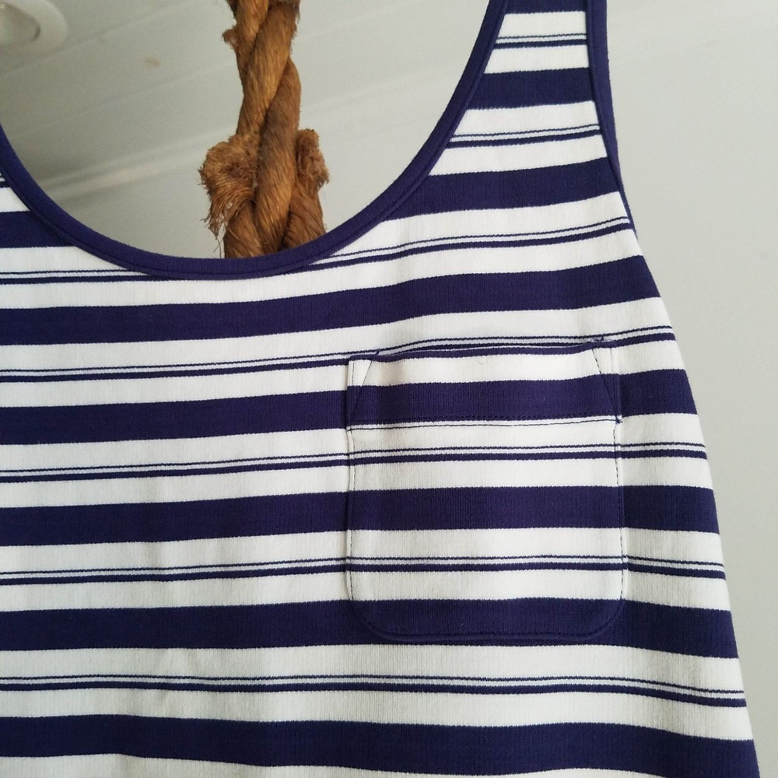 Jack Wills Jack Wills striped mini tank dress sz 10 navy white Size L / US 10 / IT 46 - 9 Thumbnail