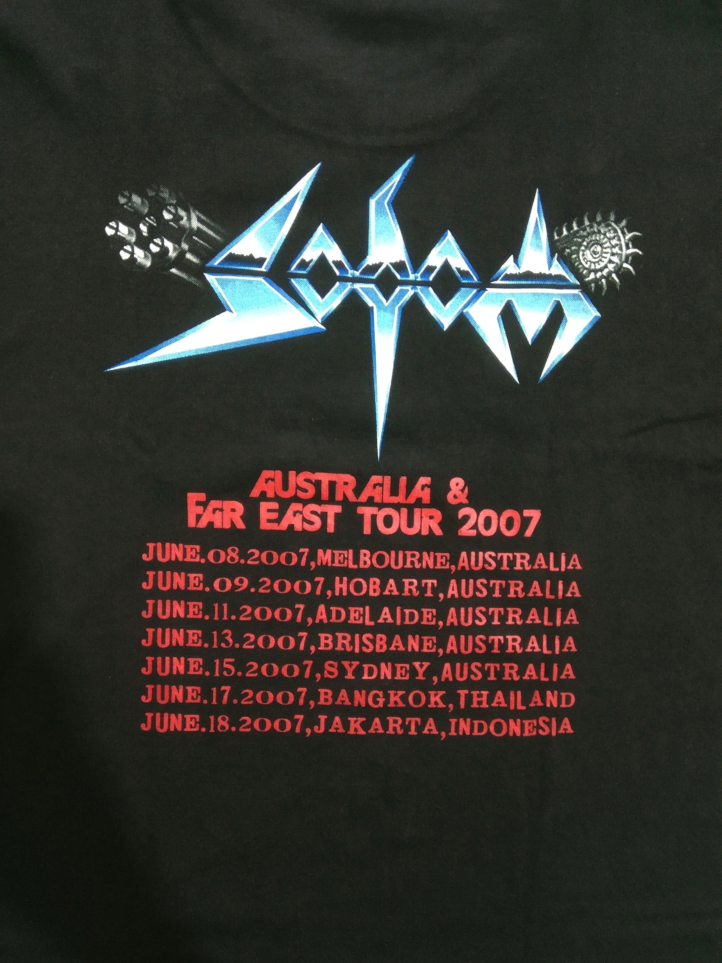 Band Tees × Vintage SODOM australia & far east tour 2007 Size US L / EU 52-54 / 3 - 4 Thumbnail