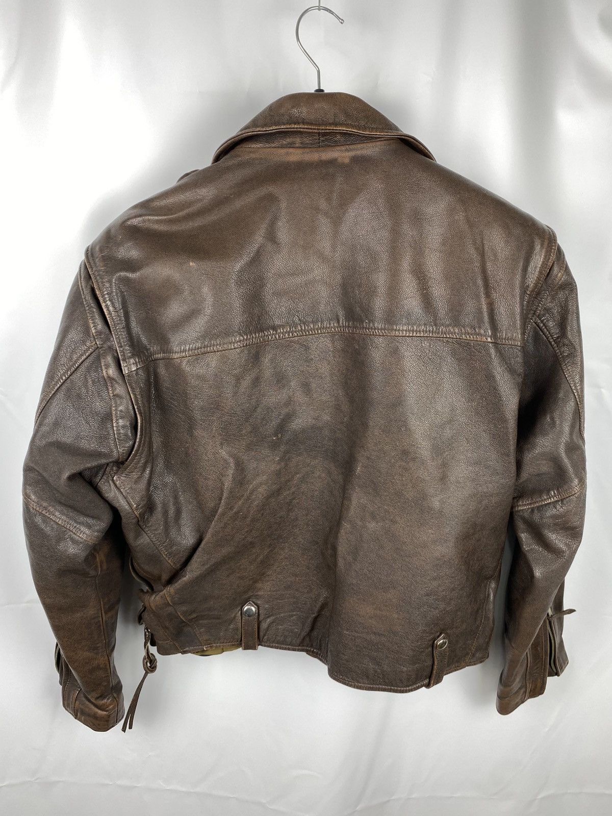 Leather Canadian Hunter By Max Moser Biker Jacket Genuine Leather 52 Size US L / EU 52-54 / 3 - 9 Thumbnail