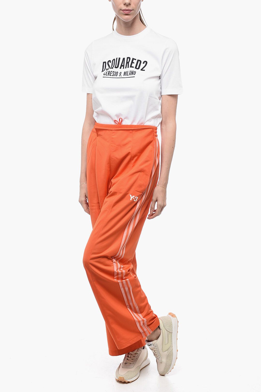 Y-3 × Yohji Yamamoto og1mm0824 Double-Layered Jogger in Orange Size 30" / US 8 / IT 44 - 4 Thumbnail