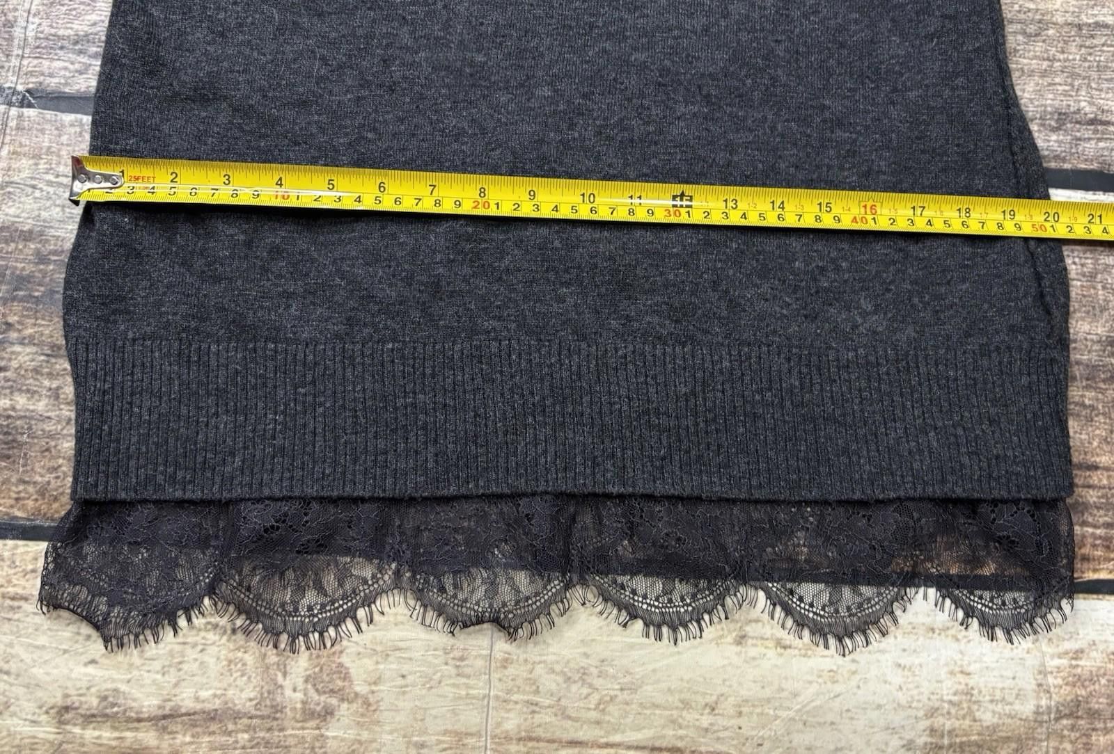 Sonia Rykiel Sioni Sweater Womens Medium Wool Cashmere Blend Lace Hem Size M / US 6-8 / IT 42-44 - 11 Thumbnail