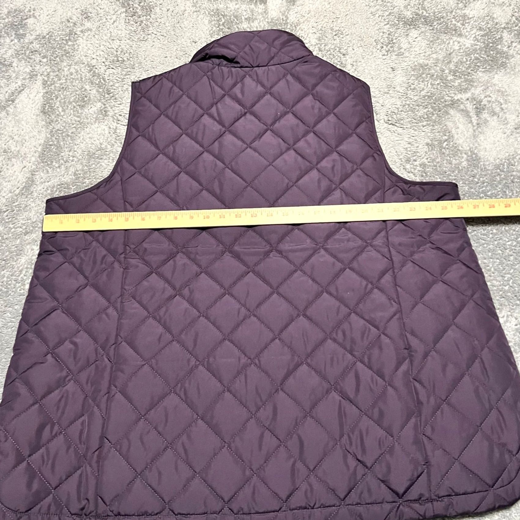 Lands' End Lands' End Puffer Vest Purple Quilted Womens XXL Jacket Size XXL / US 16-18 / IT 52-54 - 5 Thumbnail