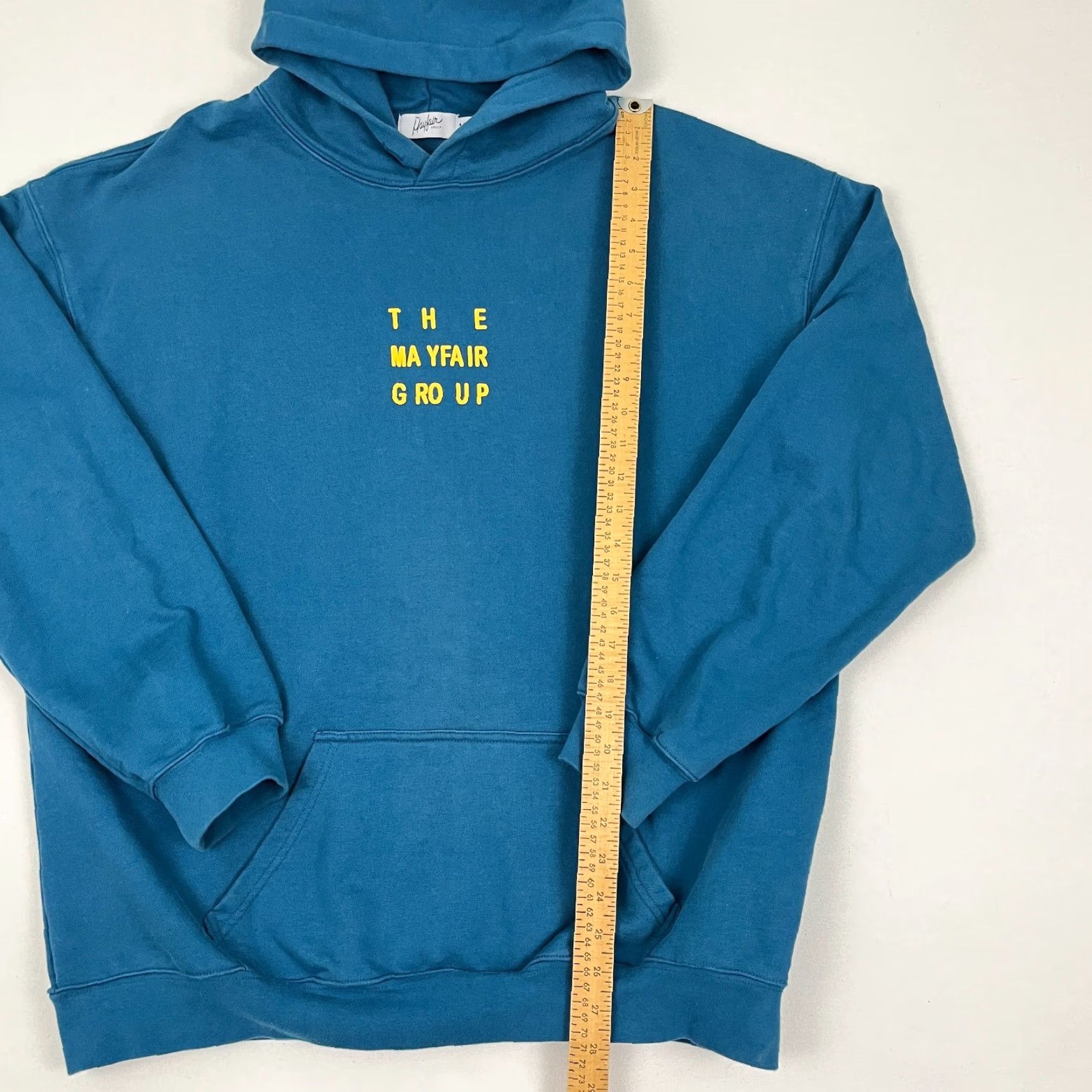 Vintage Hoodie Adult Mens M/L Blue The Mayfair Group Humans Behind The Screen Sweatshirt Size US L / EU 52-54 / 3 - 6 Thumbnail