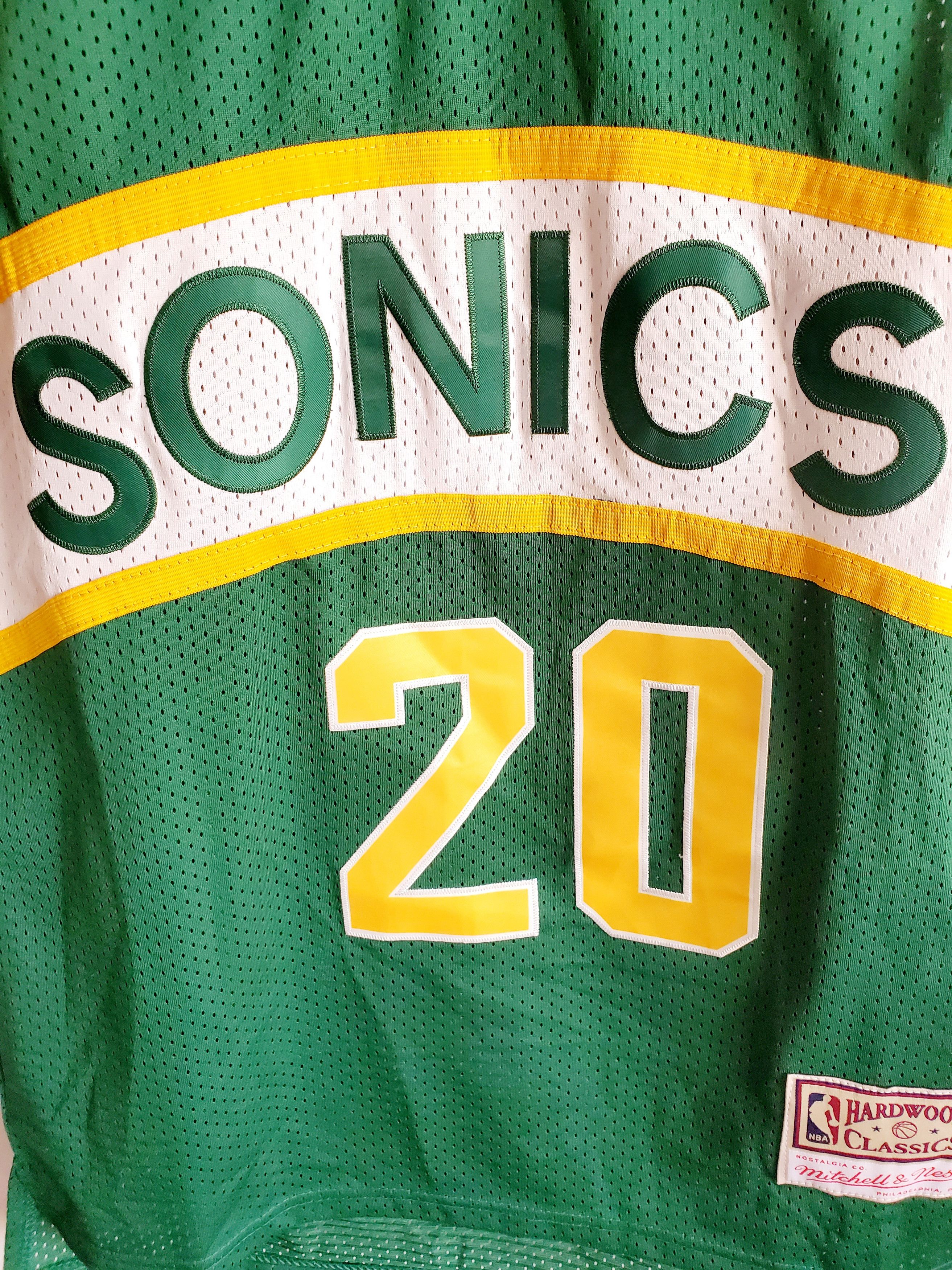 NBA × Vintage NBA Hardwood Classics Sonics Road 1994-95 Payton #20 Jersey Size US M / EU 48-50 / 2 - 2 Thumbnail