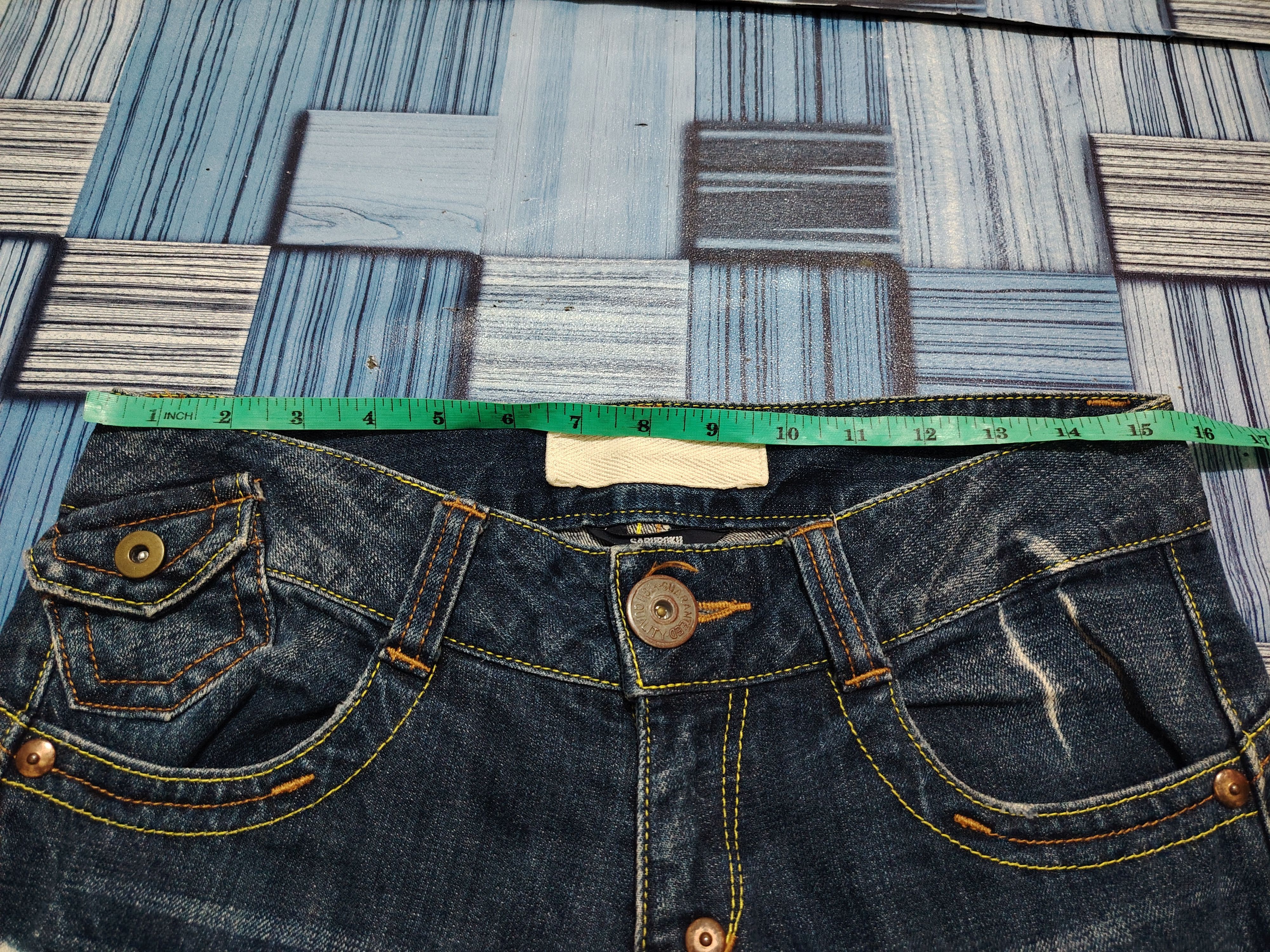 Who Decides War Japanese Saburoku Bell Bottom jeans Flared jeans Size US 31 - 19 Thumbnail