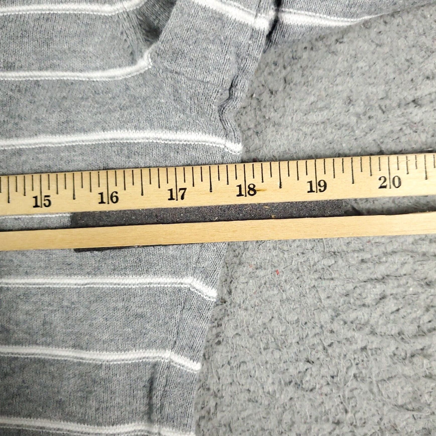 Tommy Hilfiger Tommy Hilfiger Striped Crew Neck Long Sleeve Pullover Womens Medium Gray Cotton T Shirt Size M / US 6-8 / IT 42-44 - 7 Thumbnail
