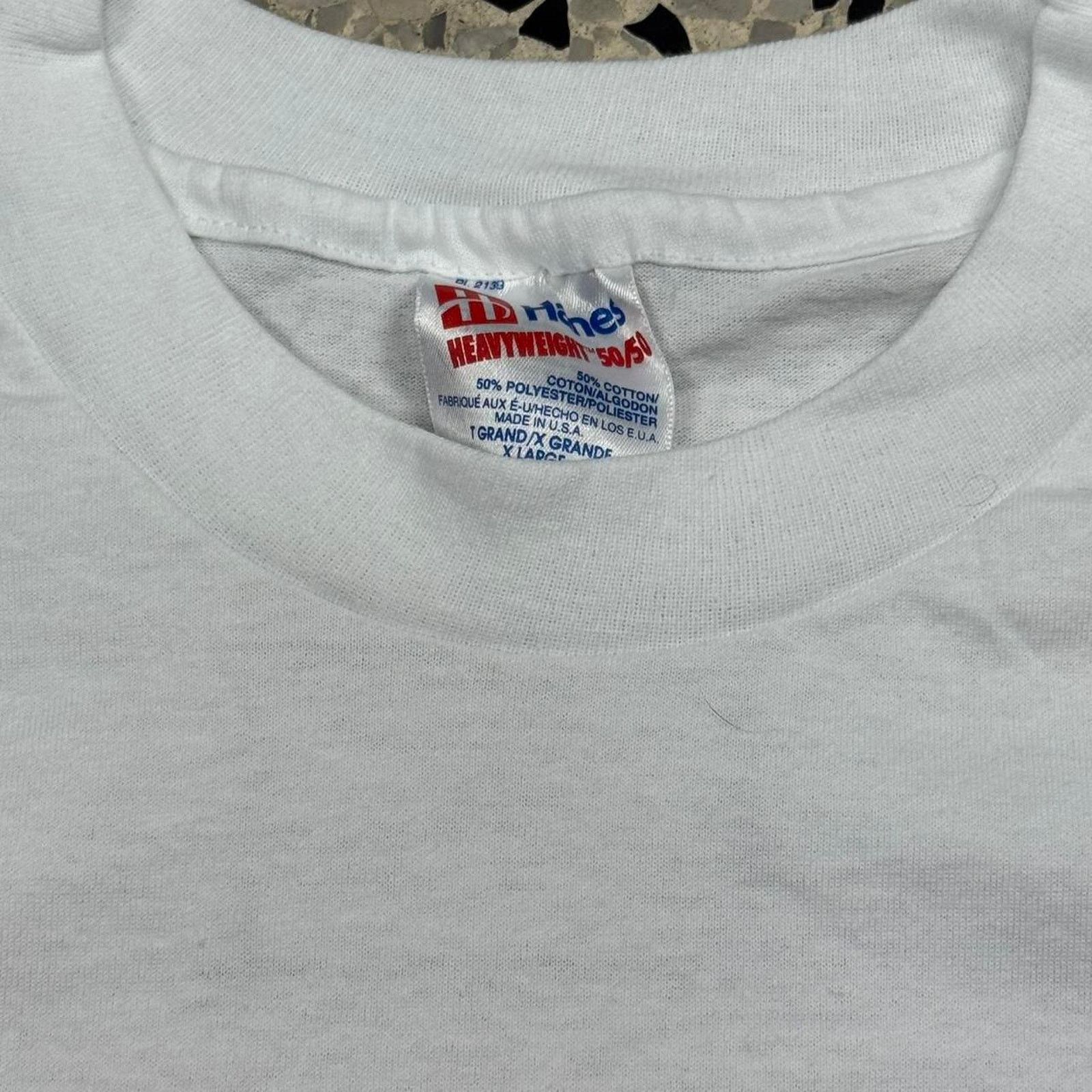 Hanes × Vintage VINTAGE 90S SINGLE STITCH SECURITY ALUMINUM INSTALL TEE: Size US XL / EU 56 / 4 - 4 Thumbnail