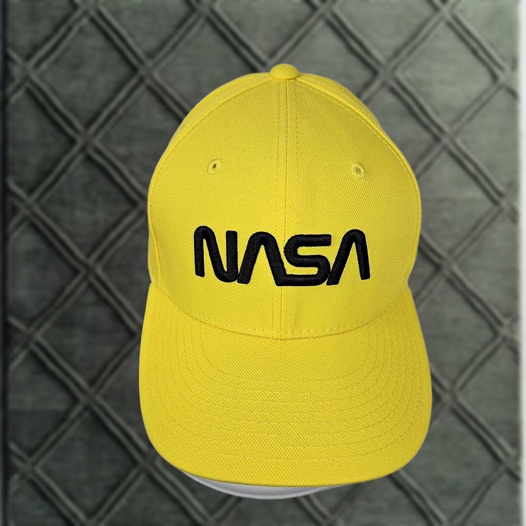 NASA Rapid Dominance NASA Hat Cap Snap Back Mens One Size Yellow Embroidered Space Vintage No Size ONE SIZE - 1 Thumbnail
