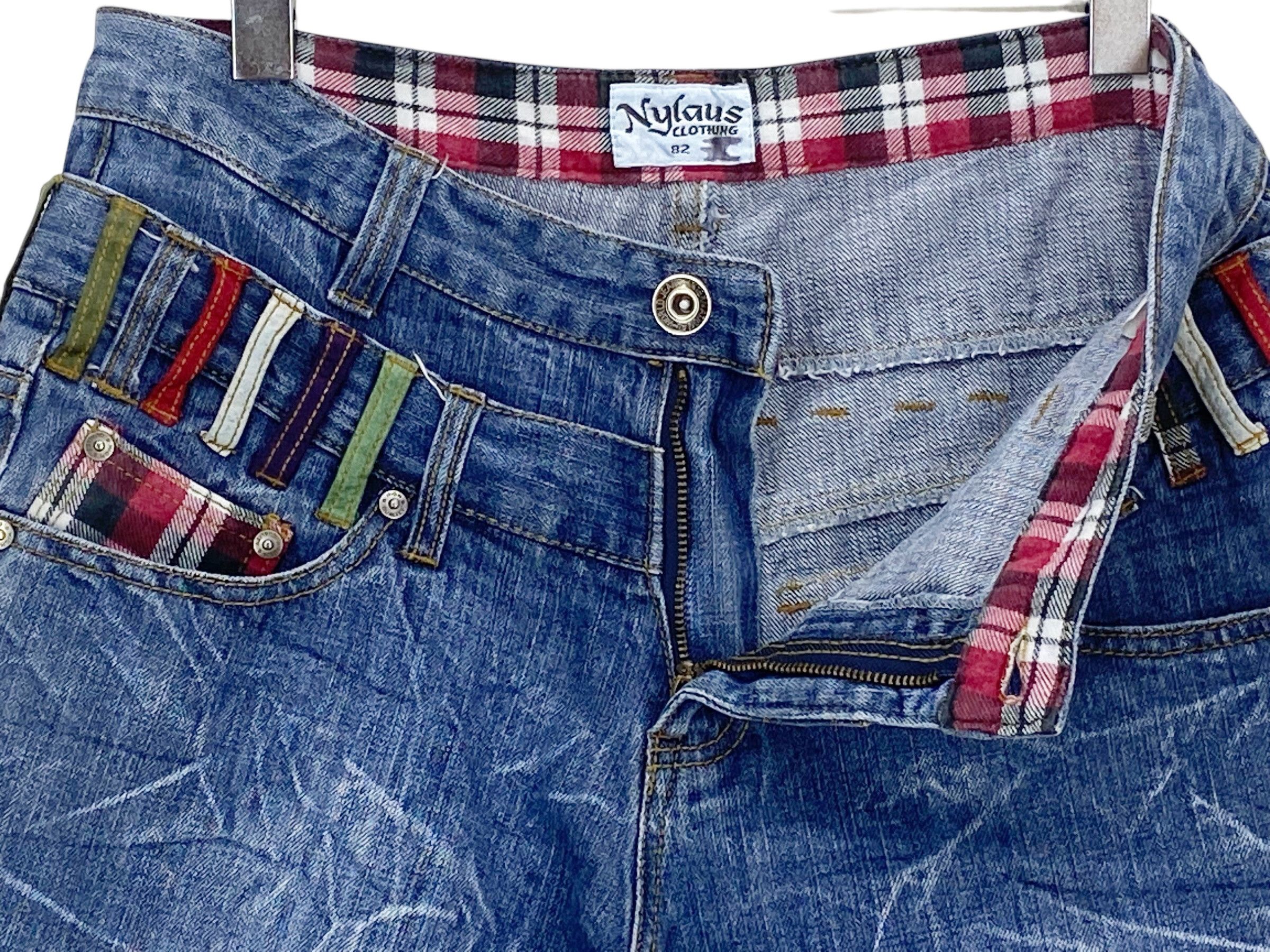 Japanese Brand Nylaus Short Jeans Distressed Denim Size US 32 / EU 48 - 8 Thumbnail