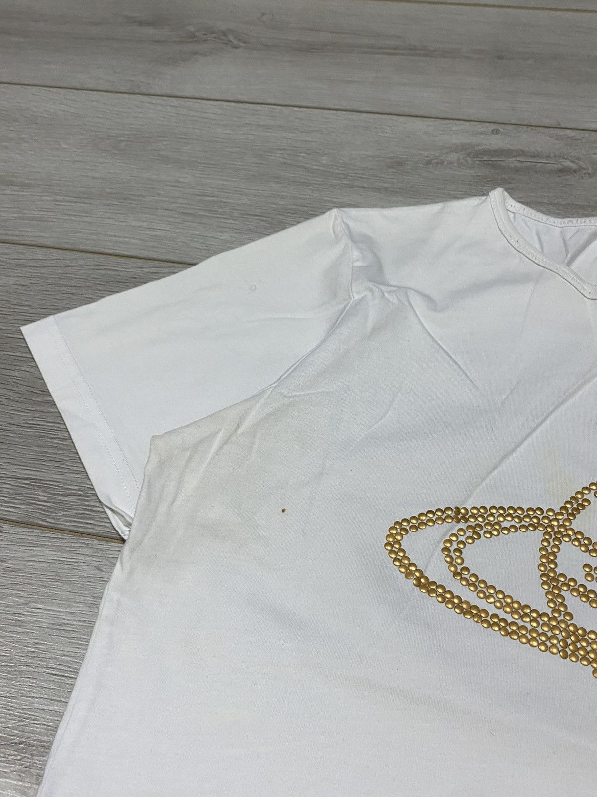 Vivienne Westwood Vivienne Westwood big gold orb buttons tee rhinestones eb0 Size XL / US 12-14 / IT 48-50 - 14 Thumbnail