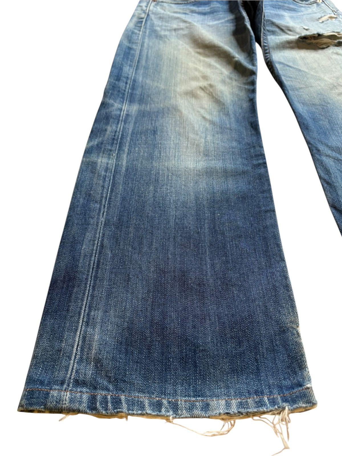 Levi's Vintage Levis 503 Mud Wash Distressed Baggy Jeans Size US 29 - 6 Thumbnail