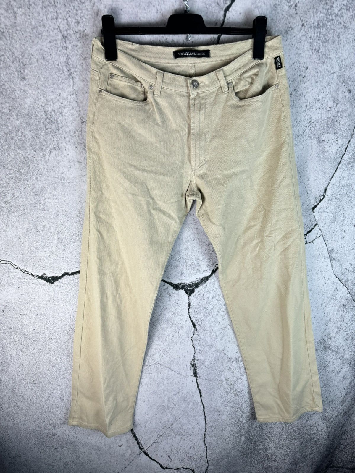 Versace Jeans Couture Versace Jeans Couture Micro Corduroy Jeans Pants Beige Size US 36 / EU 52 - 1 Thumbnail