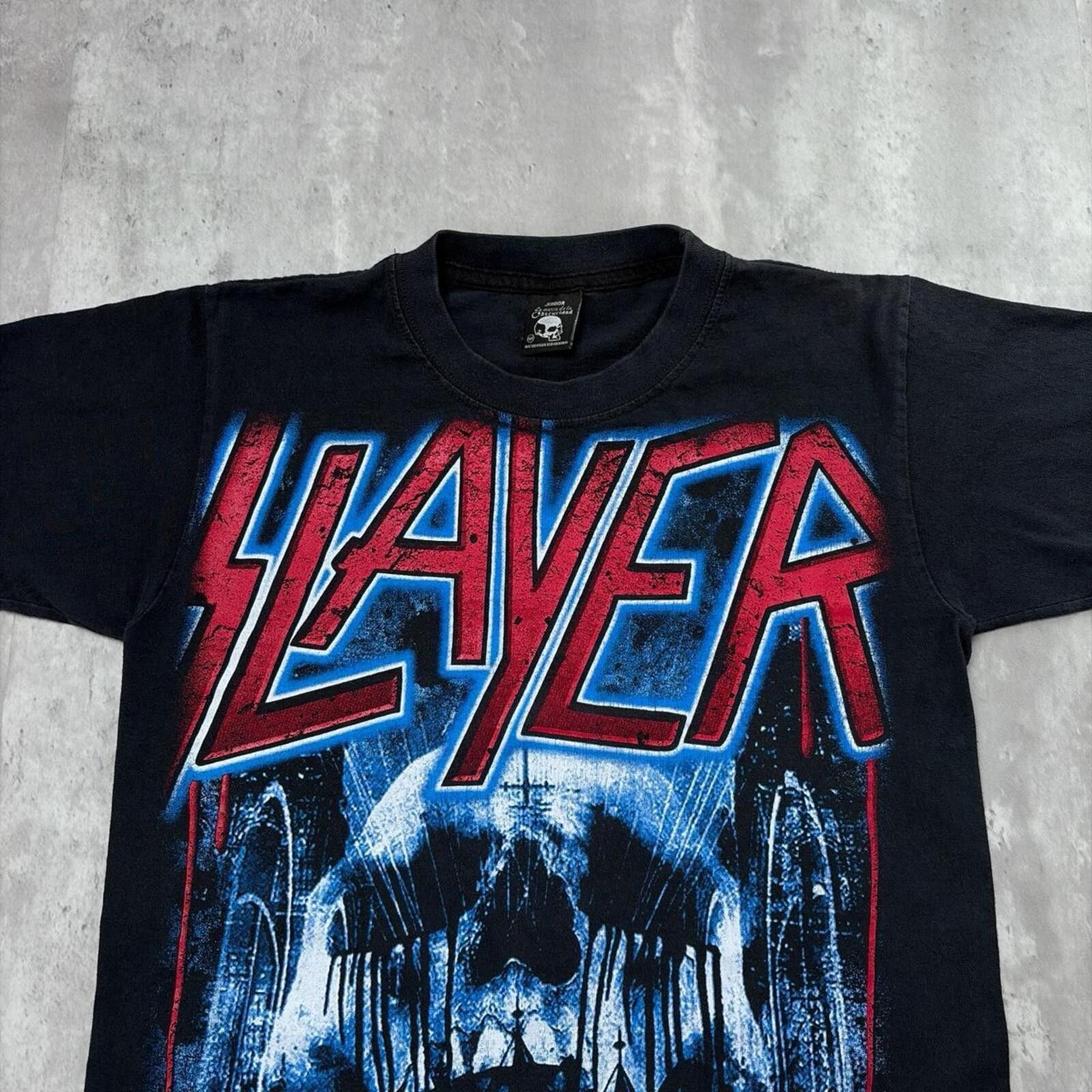 Other Y2K Black Slayer Grunge Gothic Band T-Shirt Size US XS / EU 42 / 0 - 3 Thumbnail