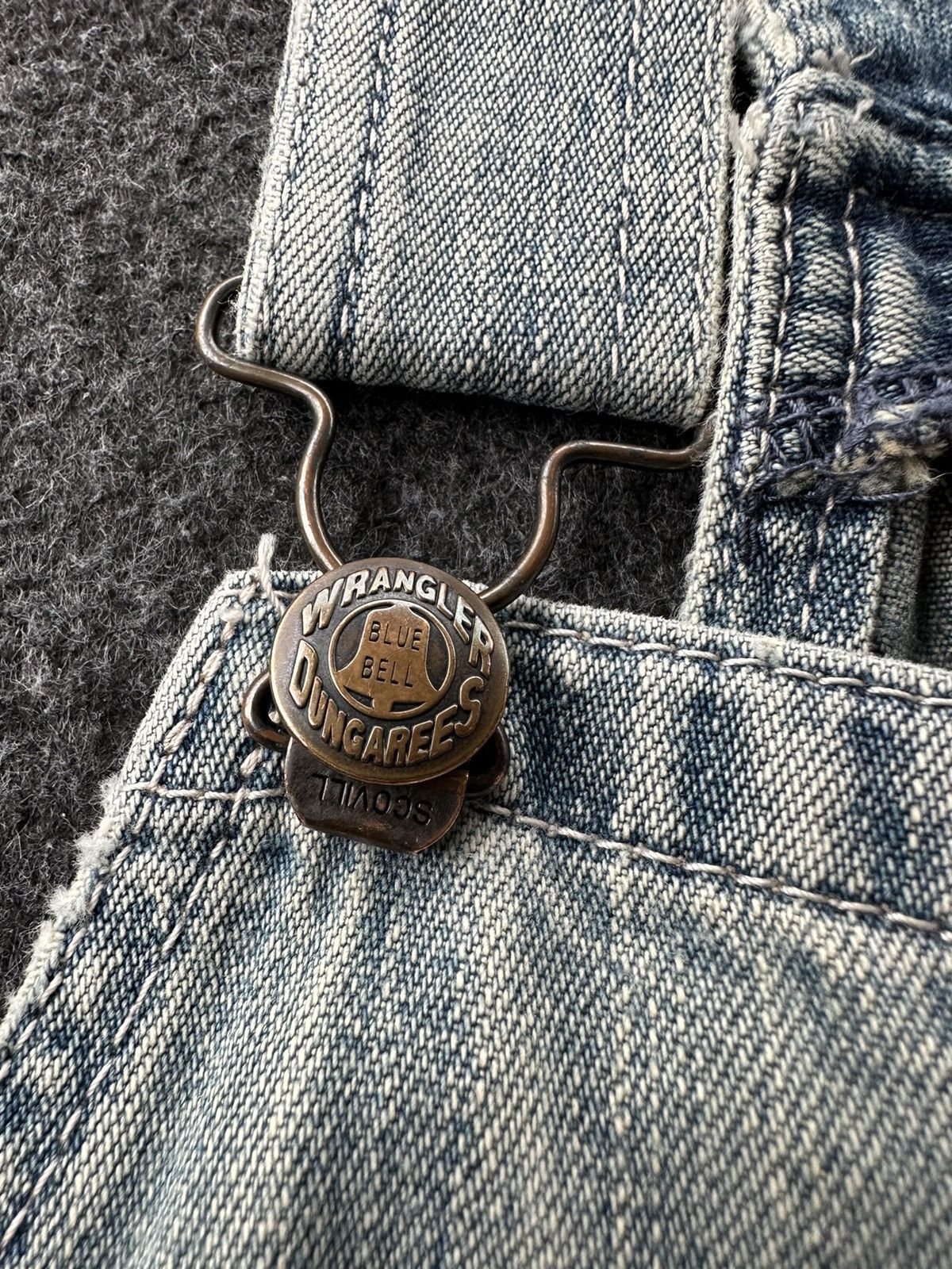 Carhartt Vintage Wrangler Blue Bell Overall Denim W30-32 D256 Size US 30 / EU 46 - 11 Thumbnail