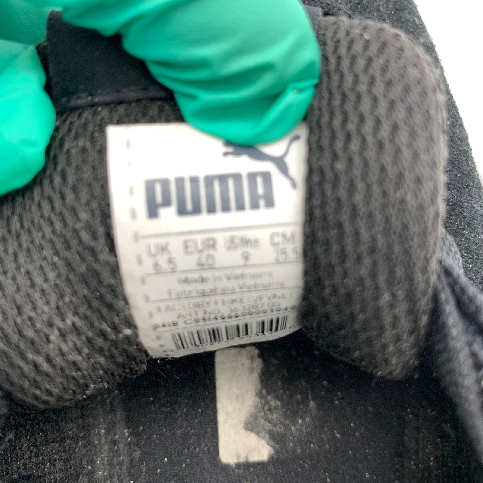 Puma PUMA Black Suede Leather Women's Size 9 US Athletic Shoes Size US 9 / IT 39 - 4 Thumbnail
