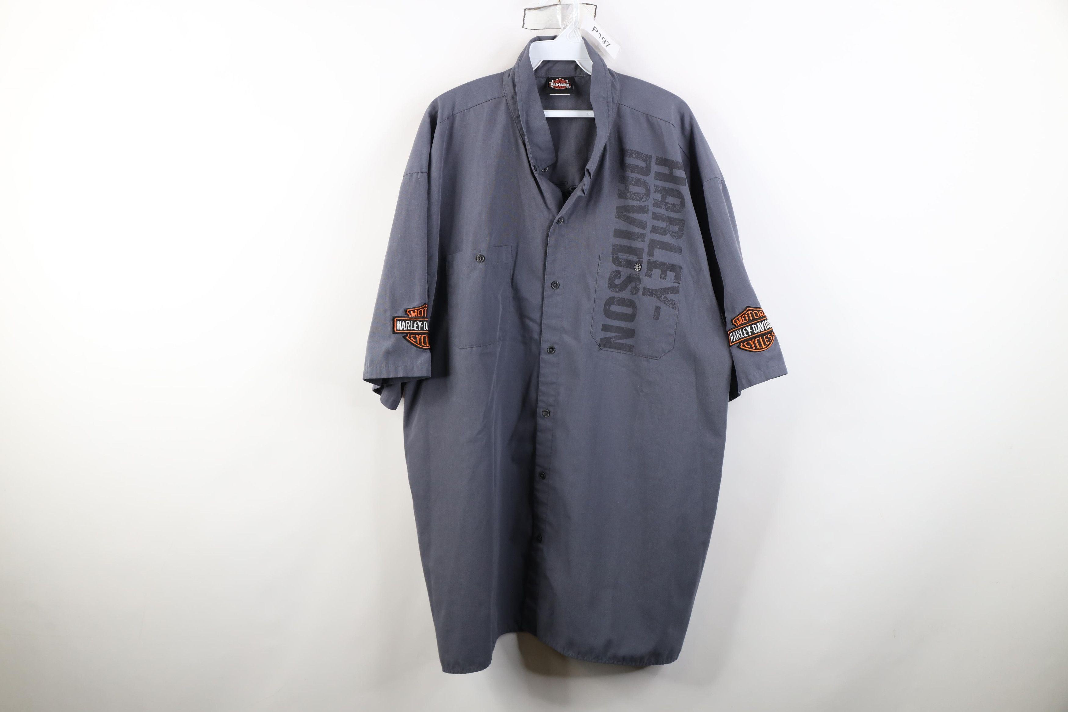 Harley Davidson Vintage Harley Davidson Workwear Mechanic Button Shirt Size US XXL / EU 58 / 5 - 1 Thumbnail