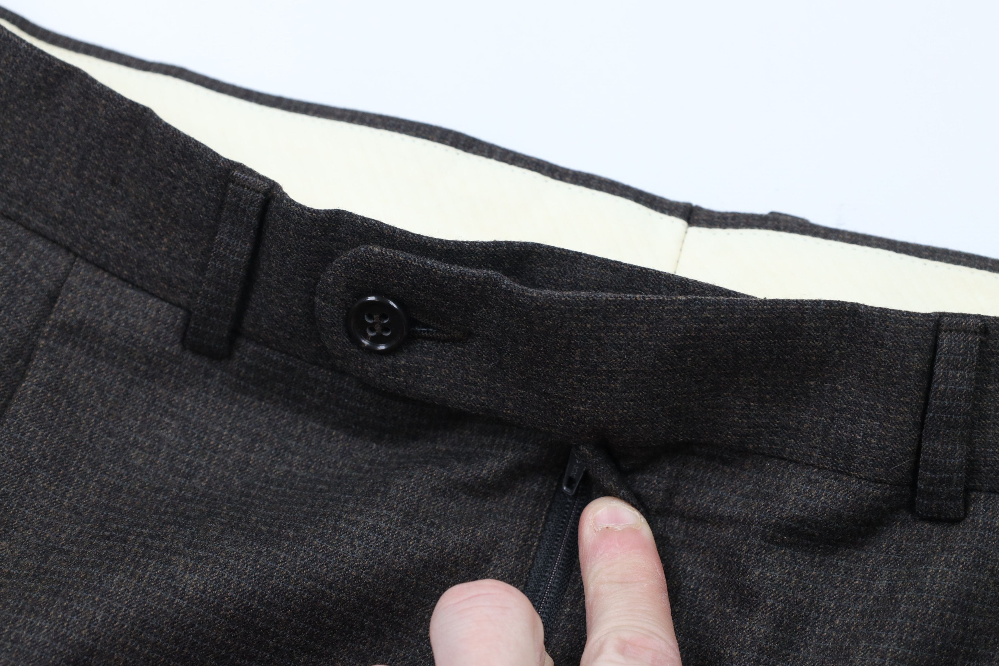 Vintage Vintage 90s Streetwear Cuffed Wide Leg Chino Pants Brown Size US 34 / EU 50 - 6 Thumbnail