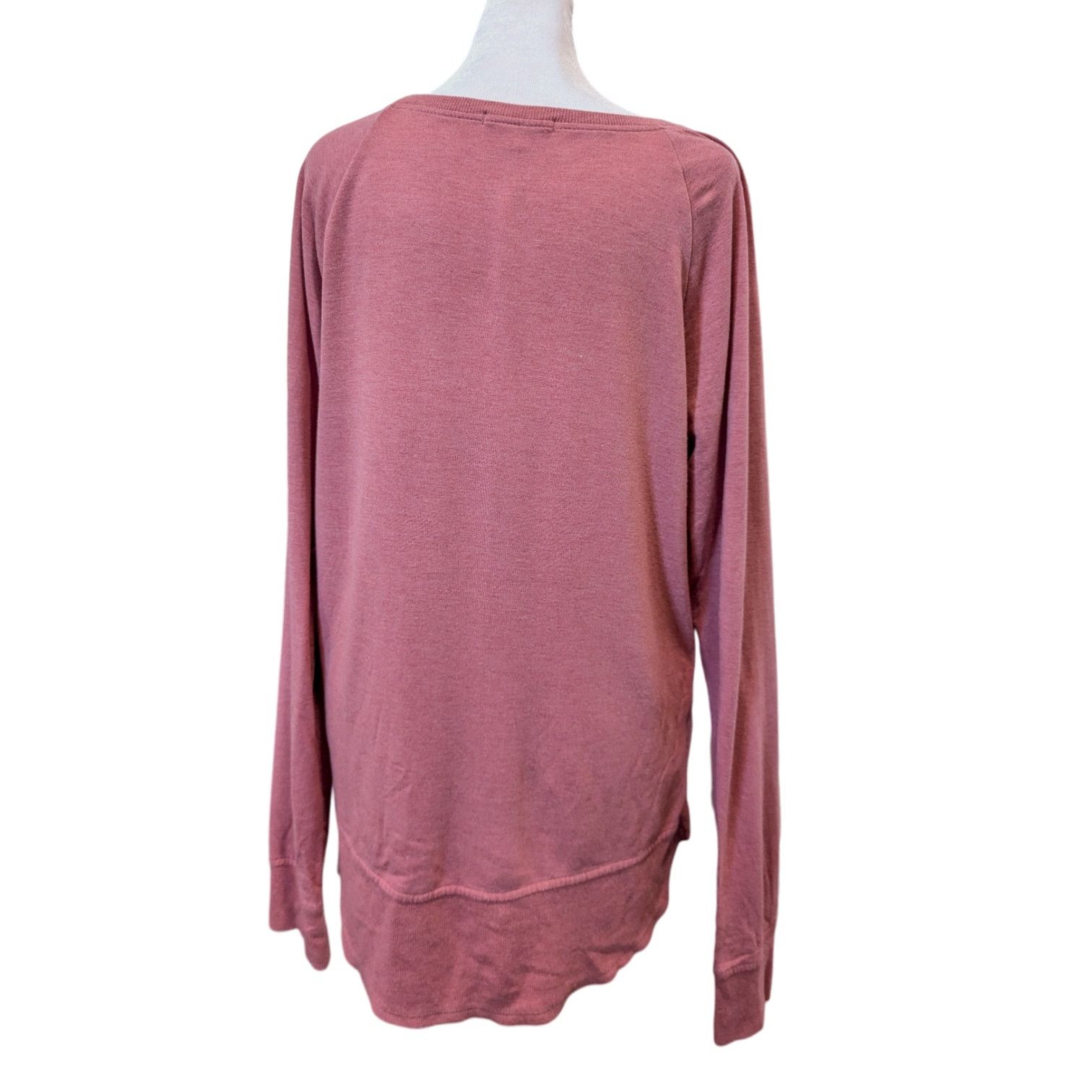 Threads 4 Thought Threads 4 Thought Leelu Rib Hem Dark Pink Raglan Sweatshirt Size M / US 6-8 / IT 42-44 - 6 Thumbnail