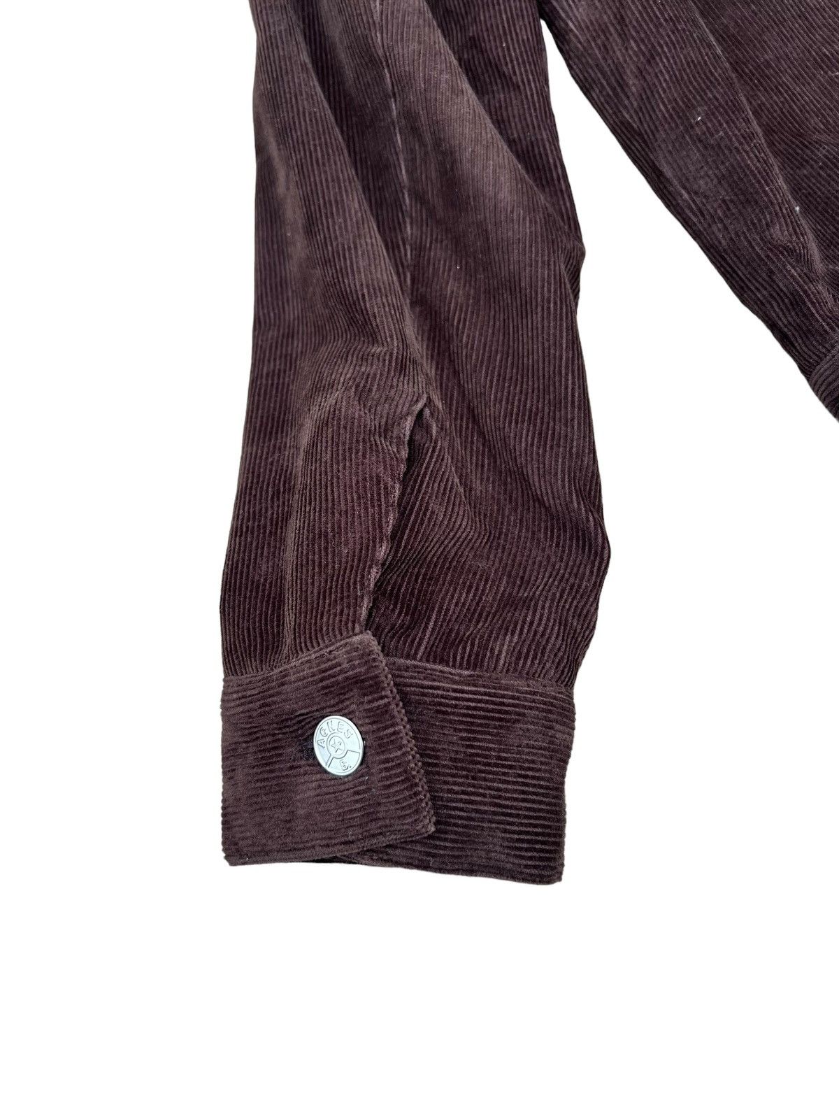 agnes b. Vintage 90s Agnes B. Homme Paris Lined Corduroy Jacket Size US M / EU 48-50 / 2 - 14 Thumbnail