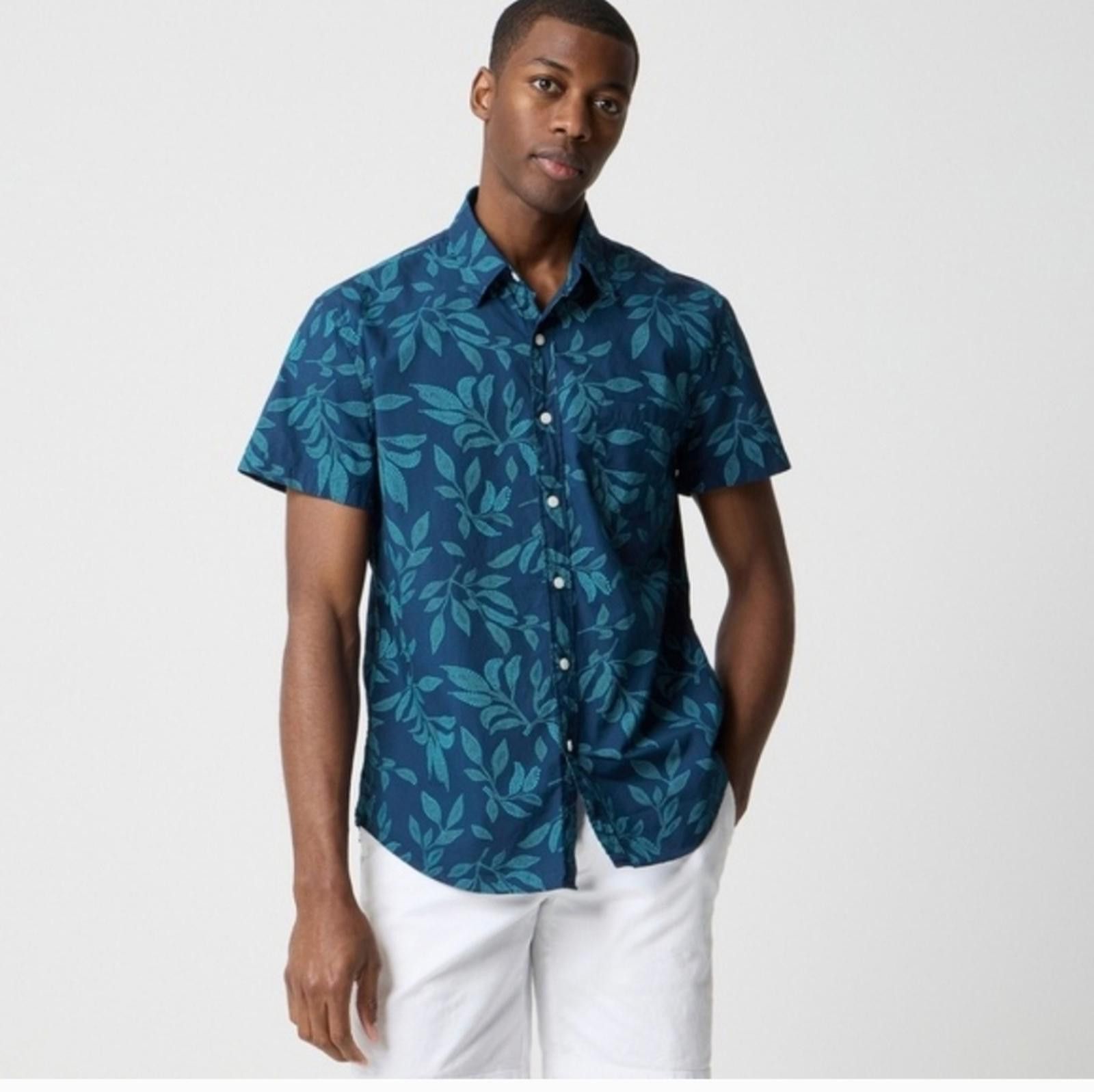 J.Crew J Crew Short-sleeve printed flex casual shirt Size US M / EU 48-50 / 2 - 1 Thumbnail