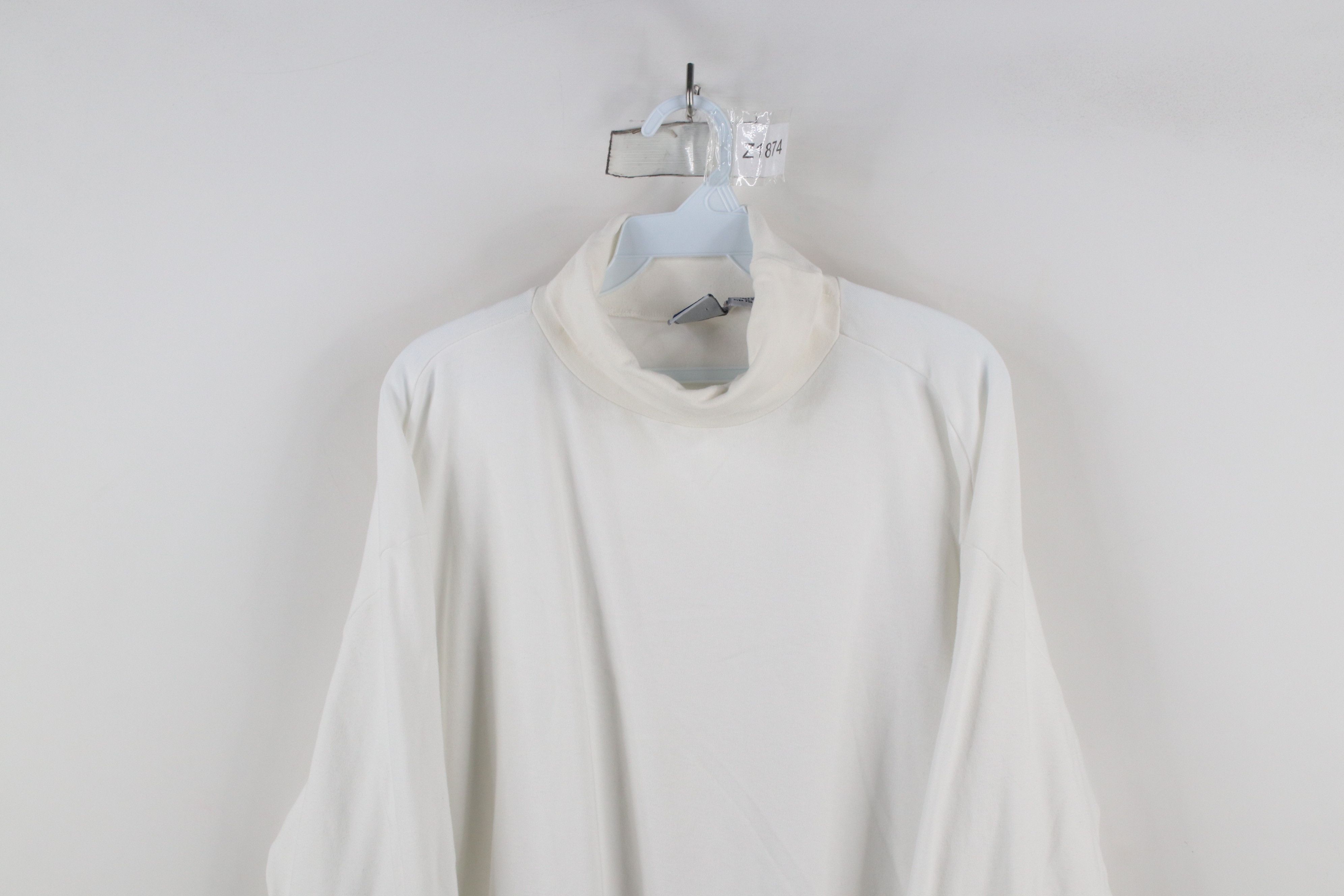 Vintage Vintage 90s Streetwear Long Sleeve Turtleneck T-Shirt Cotton Size US XL / EU 56 / 4 - 2 Thumbnail