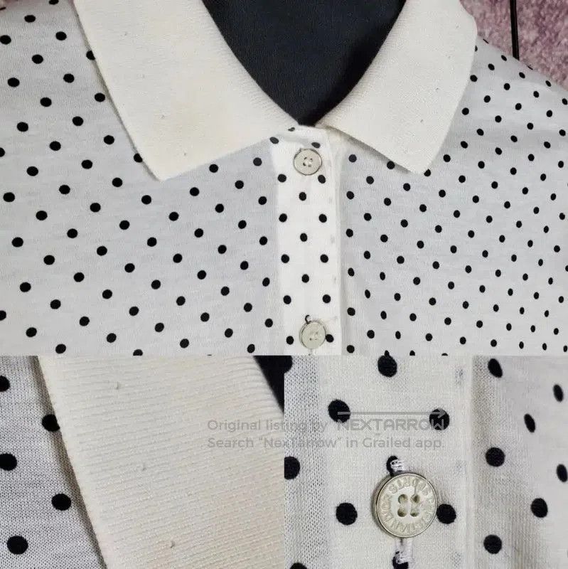 Dior Dior White Polka Dot Long Sleeve T. Size M / US 6-8 / IT 42-44 - 4 Thumbnail