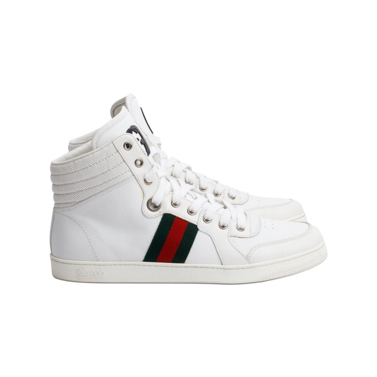 Gucci Gucci G Coda Stripe High-Top Sneakers Size US 8.5 / EU 41-42 - 2 Thumbnail