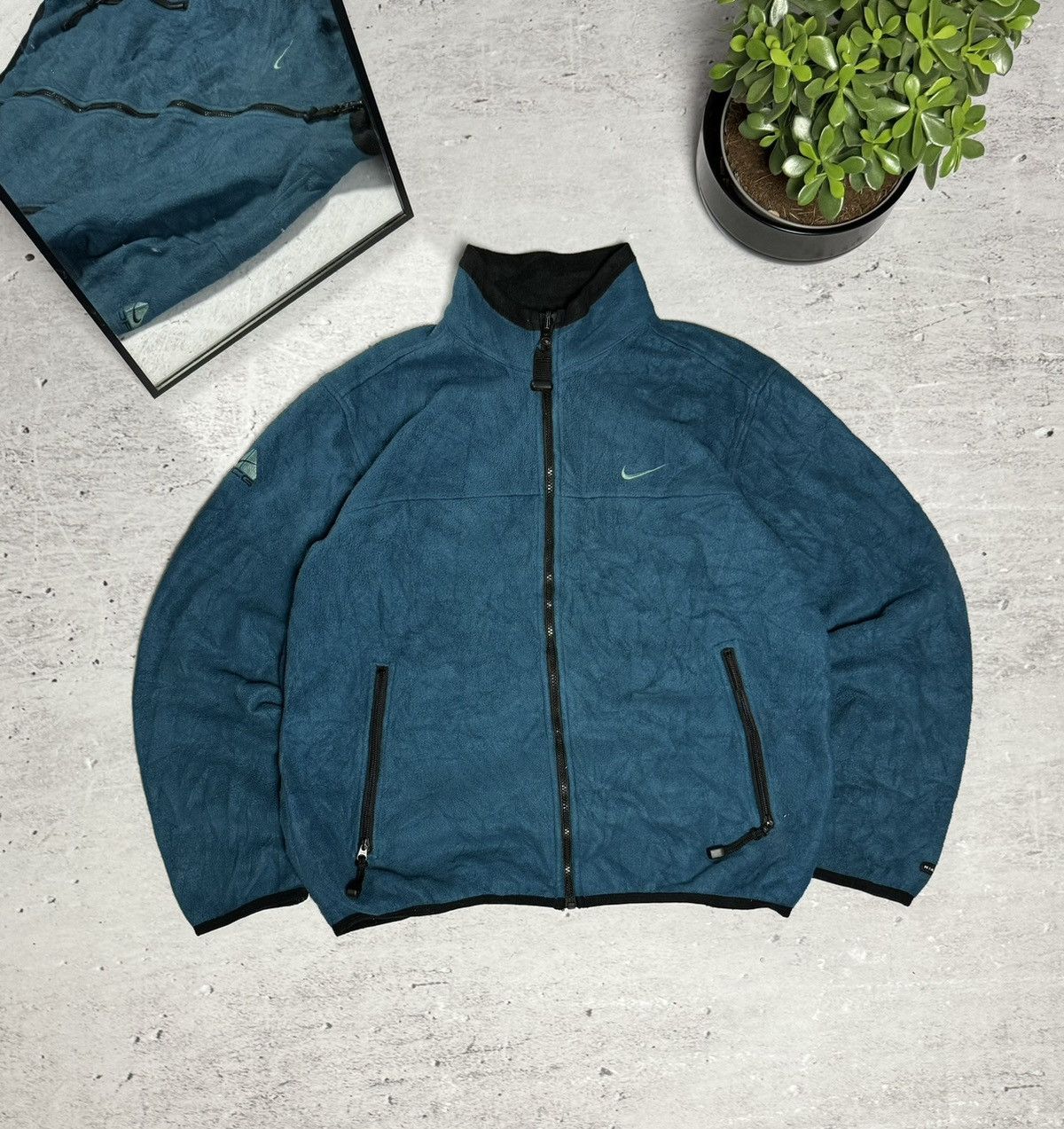 90s vintage NIKE ACG フリース 90s Nike ACG Vintage Sherpa Fleece Jacket Gorpcore