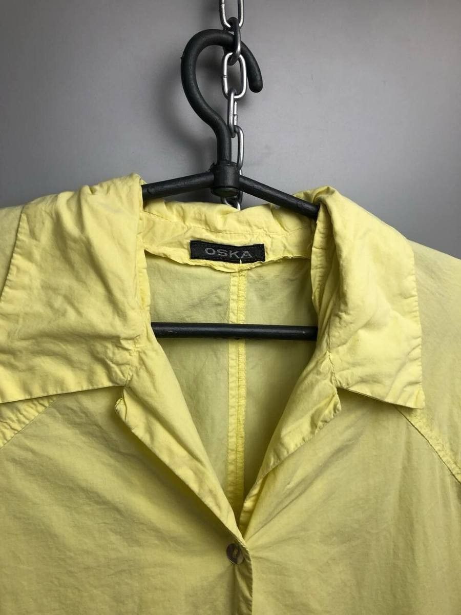 OSKA Oska Womens Vintage Yellow Blouse Size 1 Size ONE SIZE - 2 Thumbnail