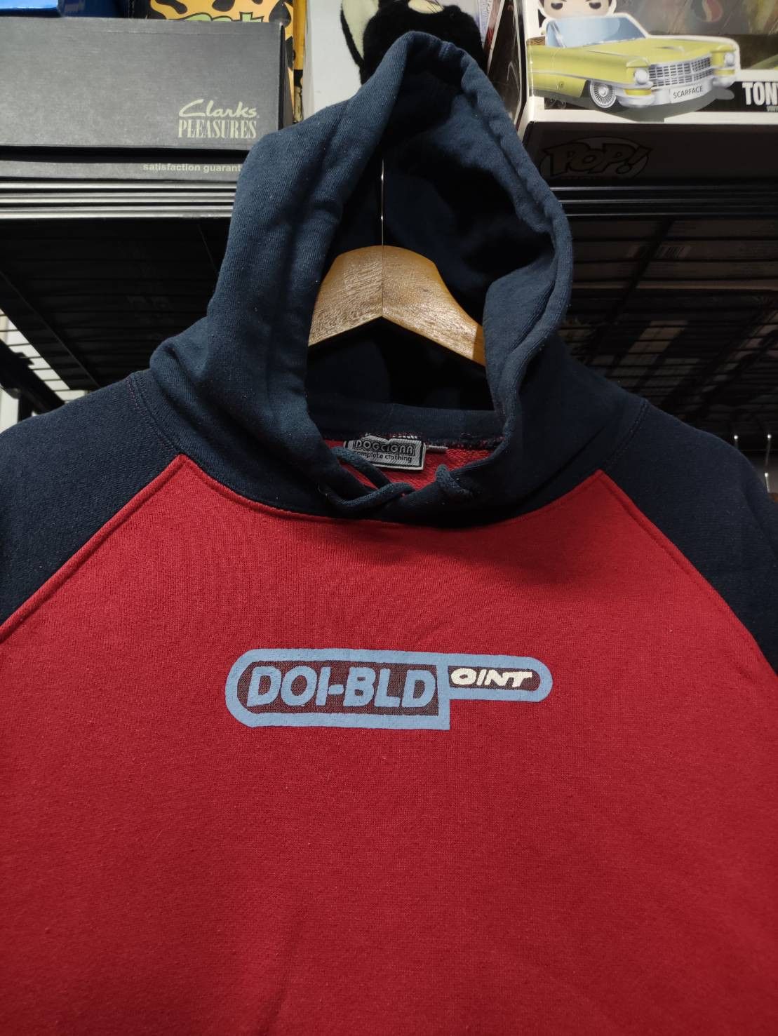 Japanese Brand Vtg 00's Dogcigar " Doi-Bld Point " Two Tone Hoodie Size US L / EU 52-54 / 3 - 1 Thumbnail
