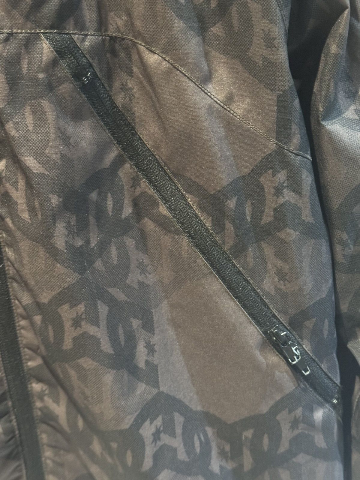 DC DC SHOES Y2K AOP Jacket Brown/Green Purple Chords Size US S / EU 44-46 / 1 - 6 Thumbnail