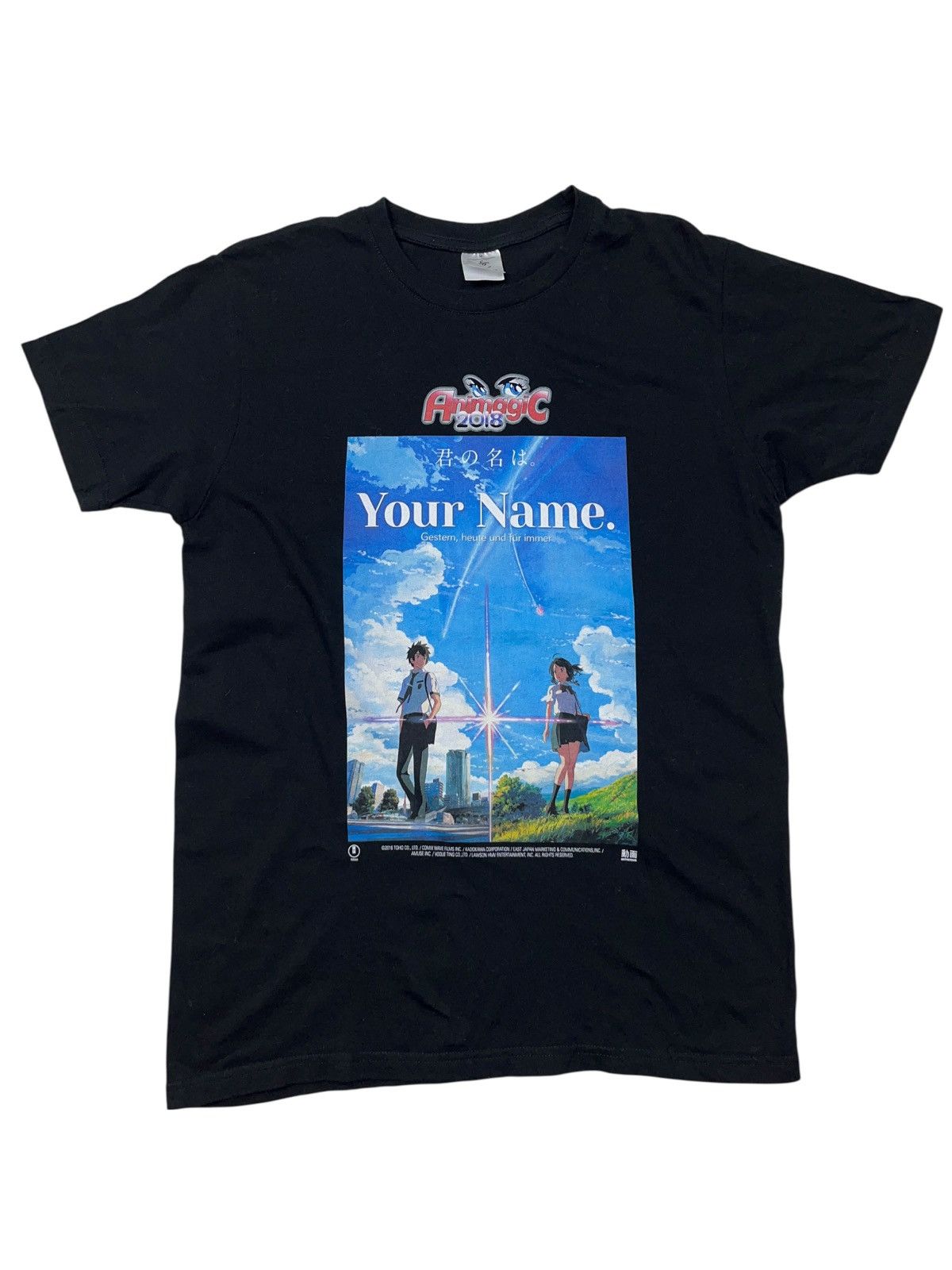 Anime Animagic 2018 Your Name Anime T-shirt Manga Shinkai Rare Size US M / EU 48-50 / 2 - 1 Thumbnail
