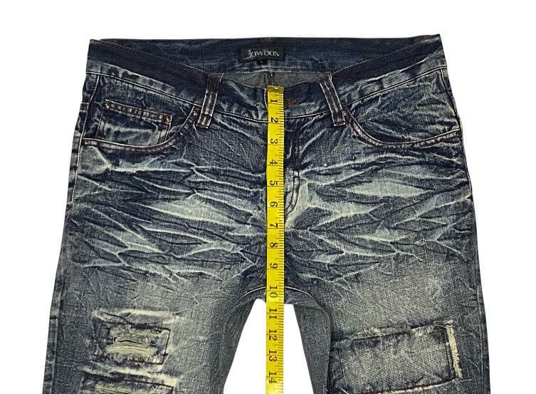 If Six Was Nine × Japanese Brand × LOWBOX LowBox Ripped Distressed Denim Punk Rock Undercover Inspired Size US 32 / EU 48 - 15 Thumbnail