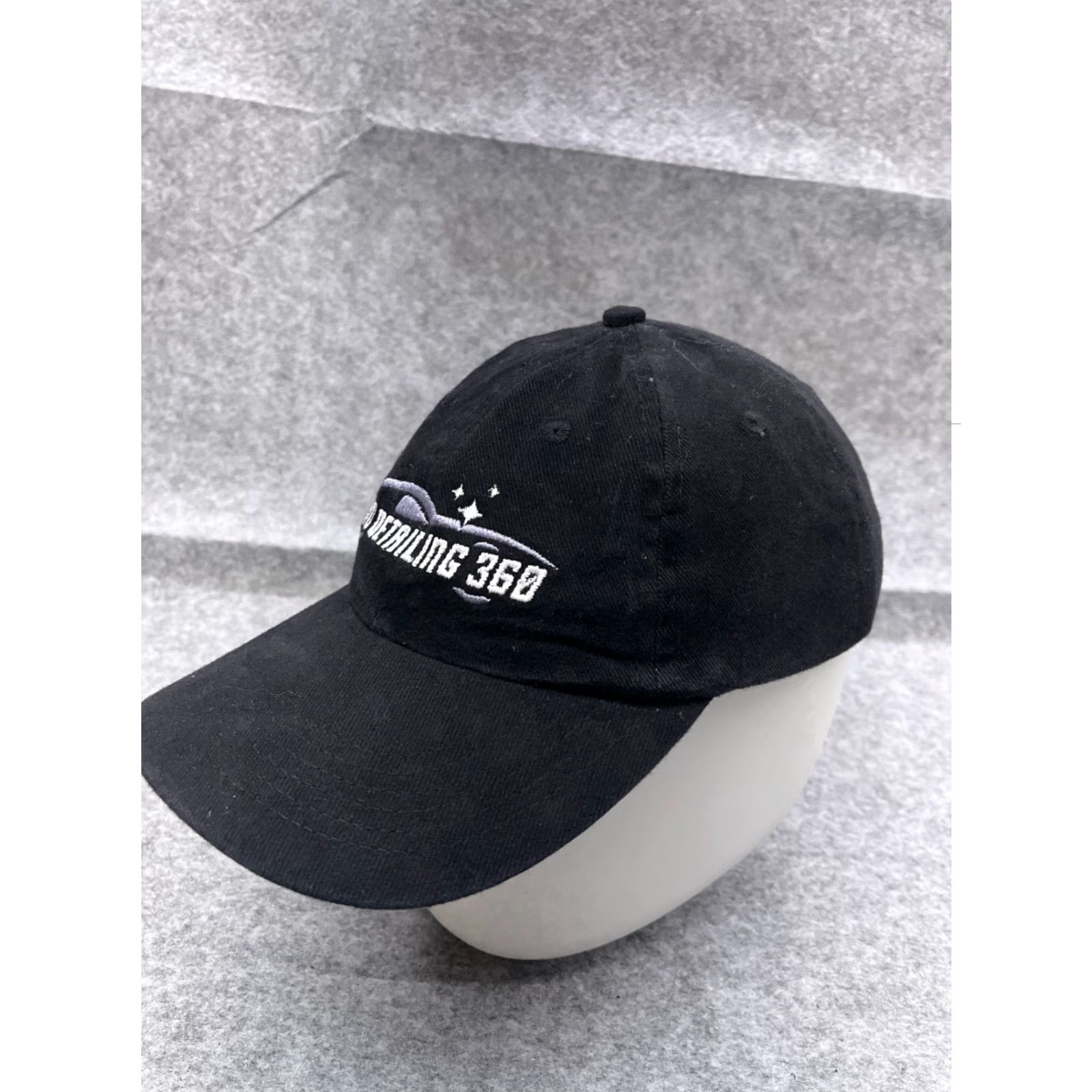 Port Authority Port Authority Adjustable Baseball Cap Hat for Men - One Size - Black - Auto Detailing 360 Logo - Casual Outdoor Gear Size ONE SIZE - 4 Thumbnail