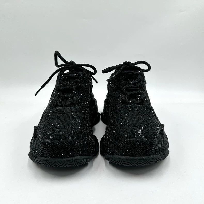 Balenciaga Balenciaga Triple S Black Sparkly Sneakers-2506 Size US 10 / EU 43 - 2 Thumbnail