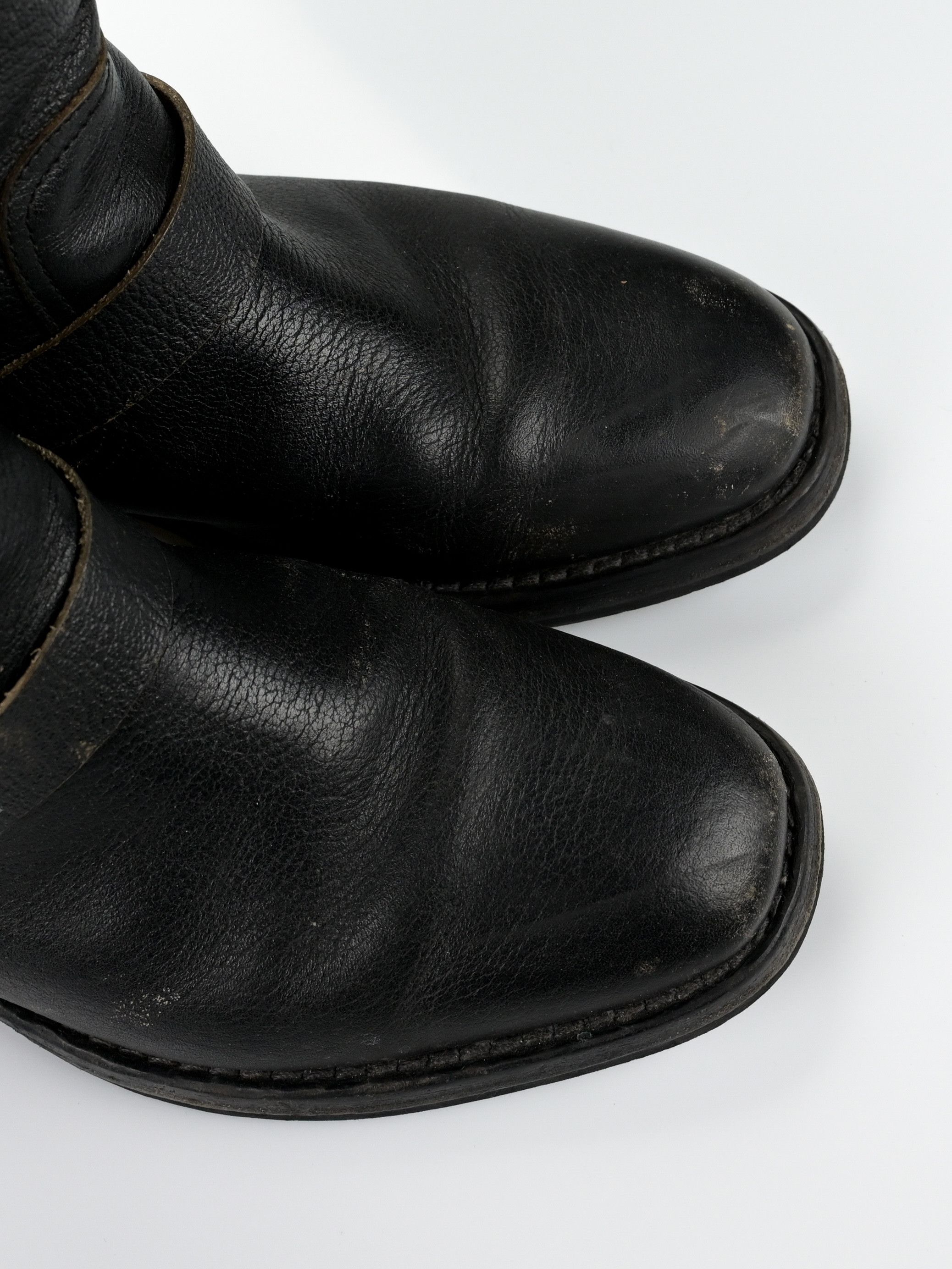 Maison Margiela Shearling-Lined Leather Biker Boots Size US 9 / EU 42 - 15 Thumbnail