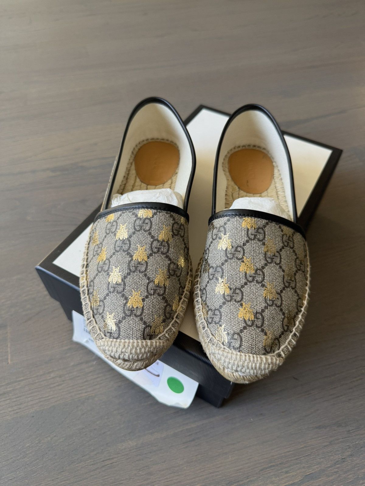 Gucci Gucci GG Supreme Bee Espadrilles Shoes (Size 37) Size US 7 / IT 37 - 2 Thumbnail